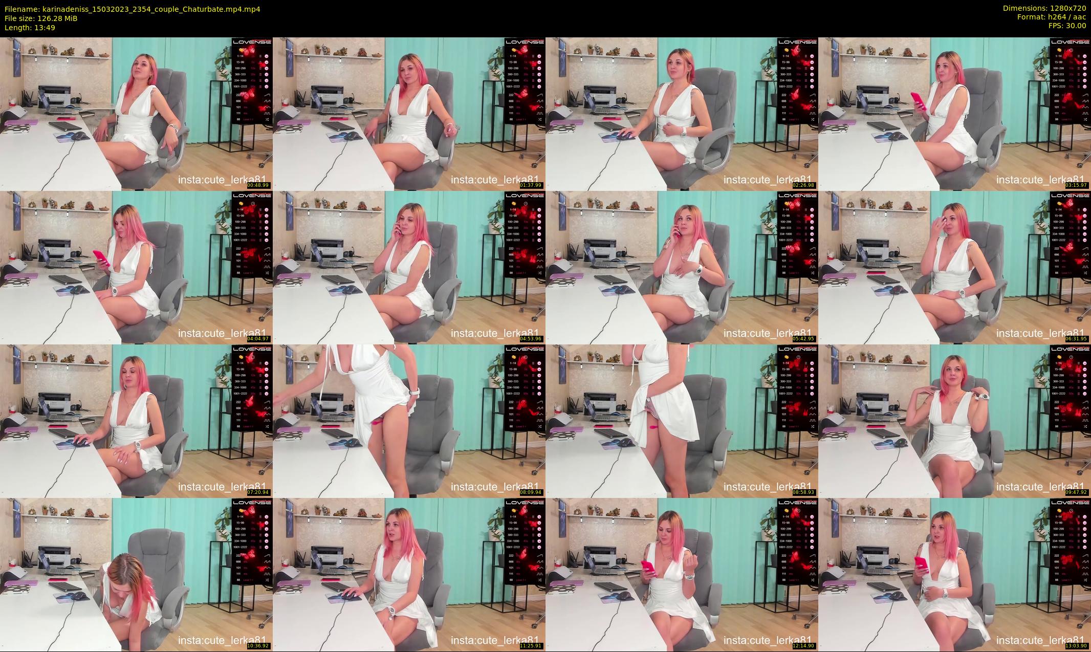karinadeniss — 14 minute Chaturbate couple cam show recording, 720p, Mar 15, 2023