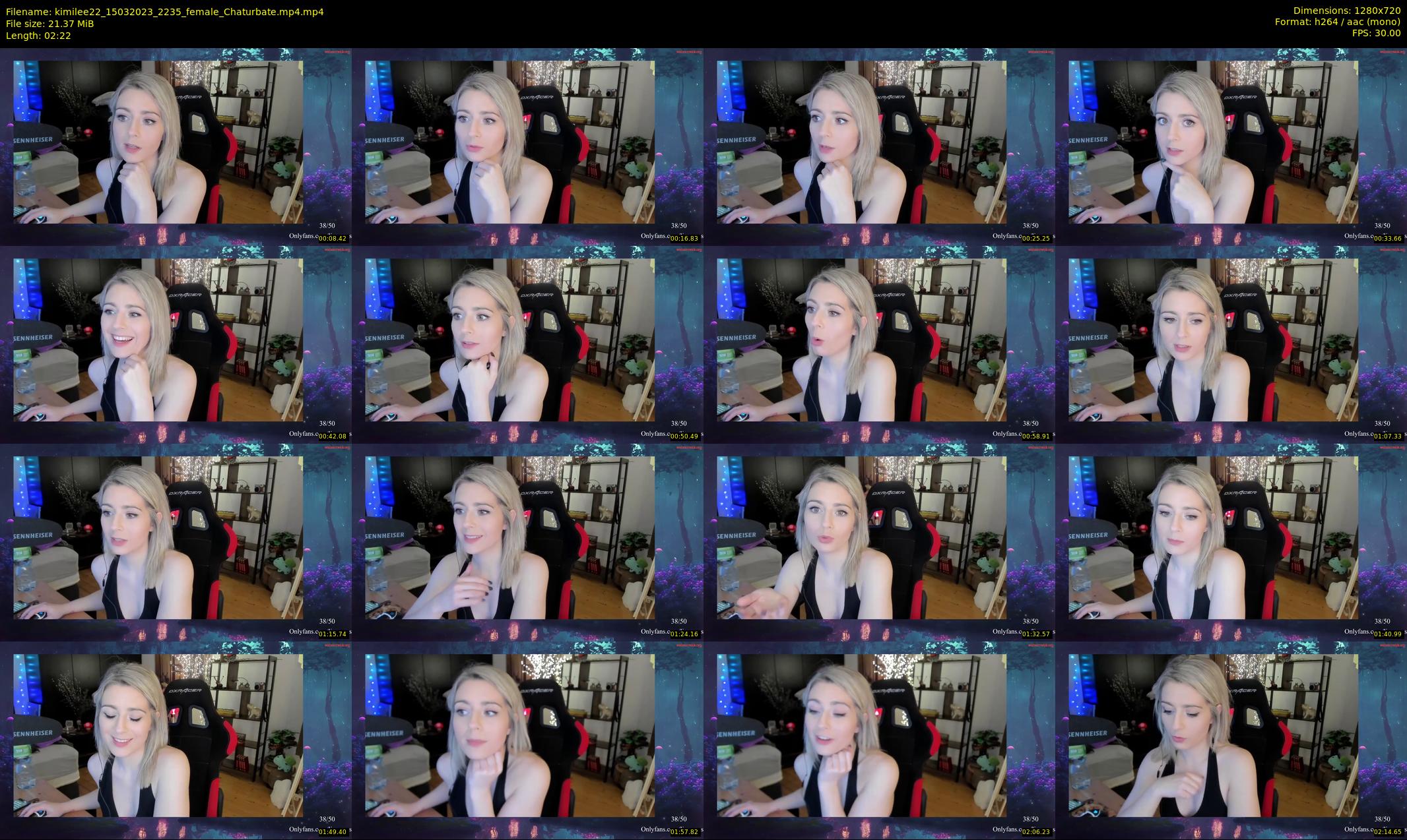 kimilee22 — 3 minute Chaturbate female cam show recording, 720p, Mar 15, 2023