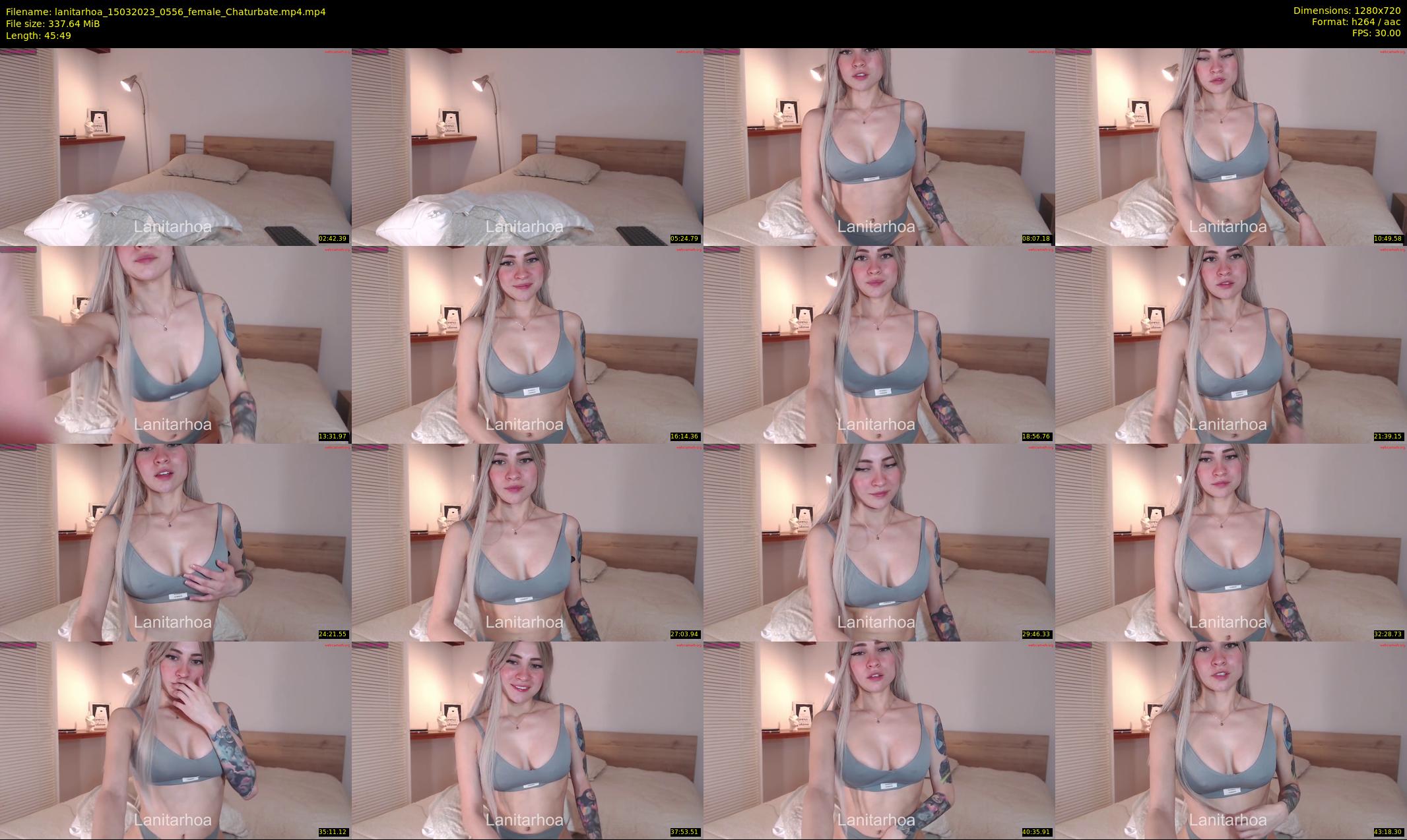 lanitarhoa — 46 minute Chaturbate female cam show recording, 720p, Mar 15, 2023