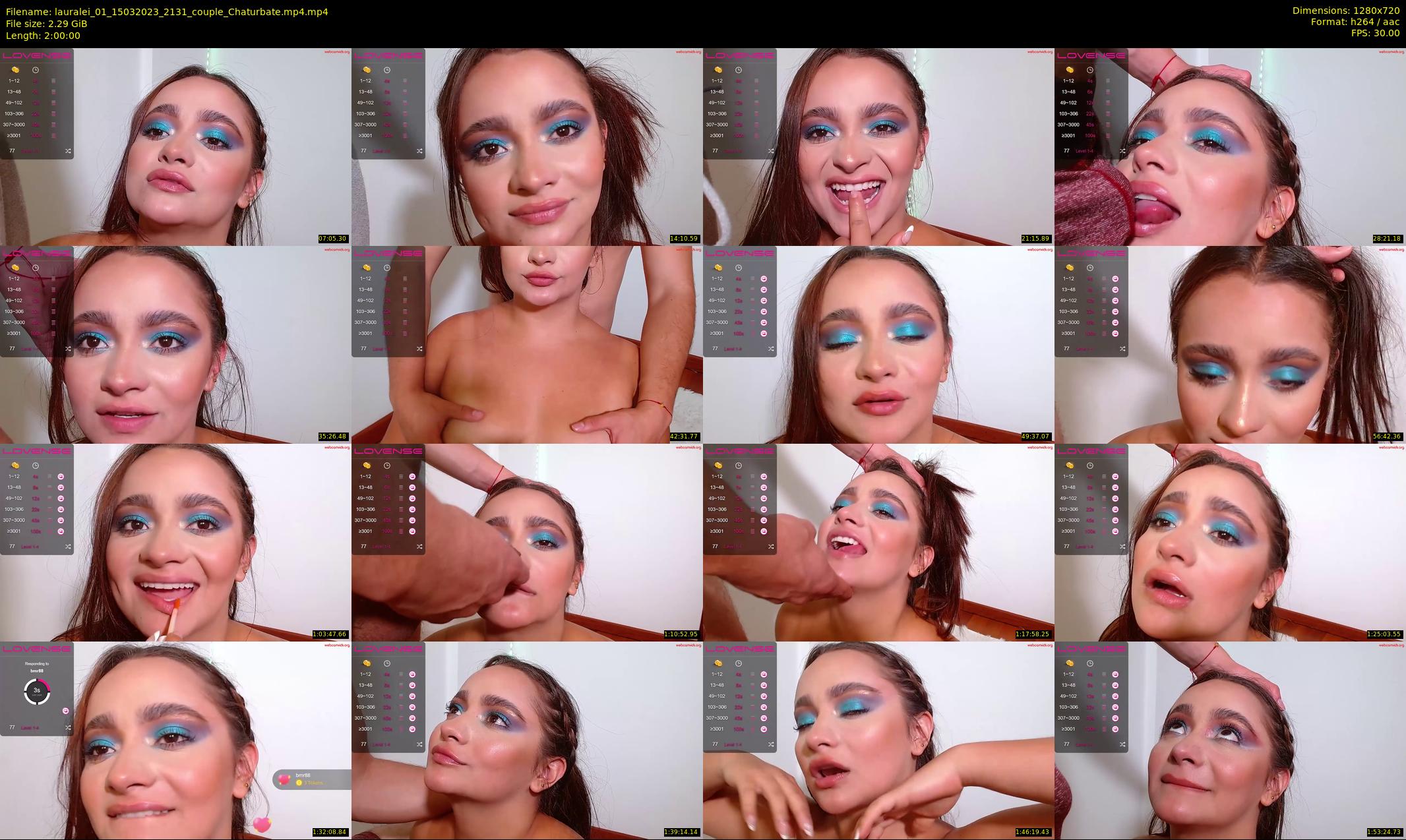 lauralei_01 — 120 minute Chaturbate couple cam show recording, 720p, Mar 15, 2023
