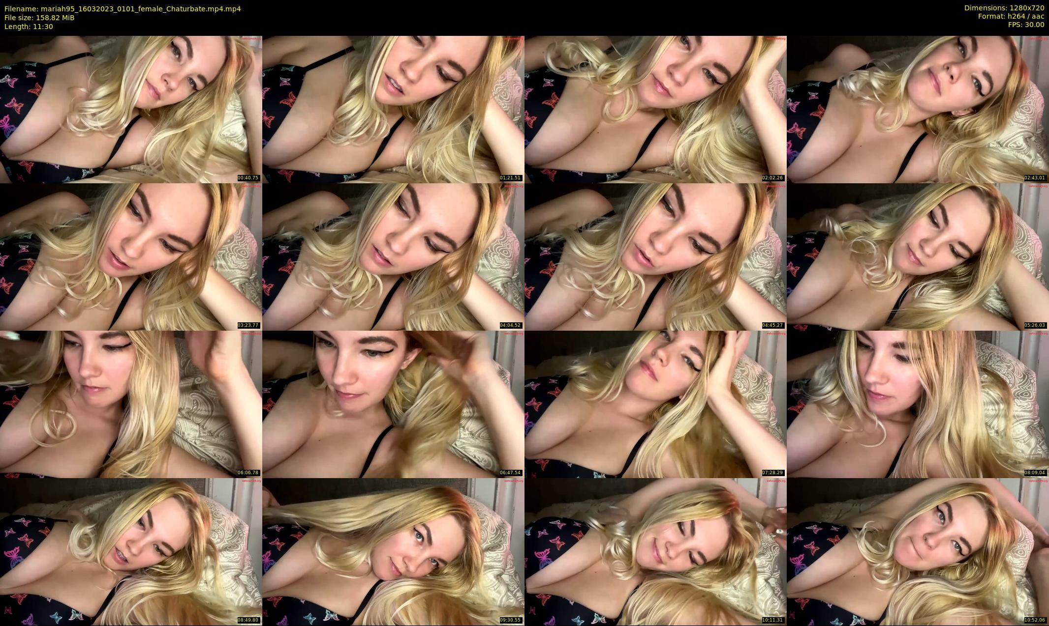 mariah95 — 12 minute Chaturbate female cam show recording, 720p, Mar 16, 2023