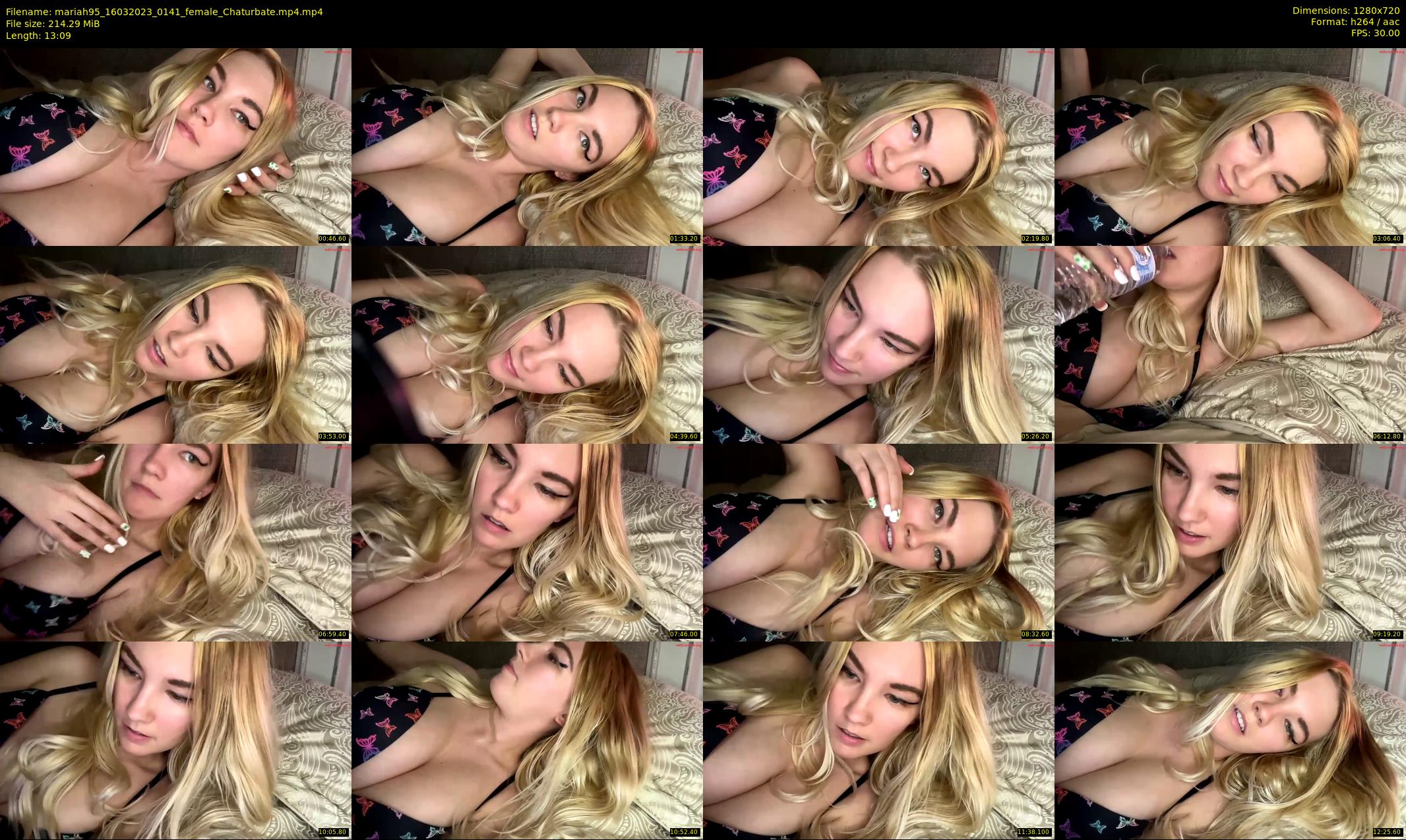 mariah95 — 14 minute Chaturbate female cam show recording, 720p, Mar 16, 2023