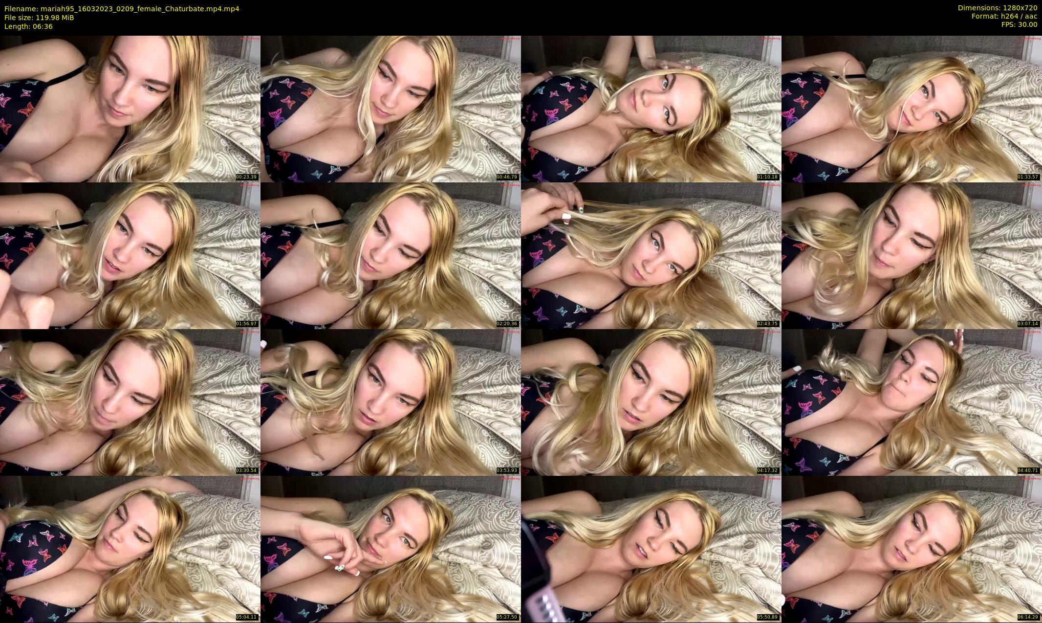 mariah95 — 7 minute Chaturbate female cam show recording, 720p, Mar 16, 2023