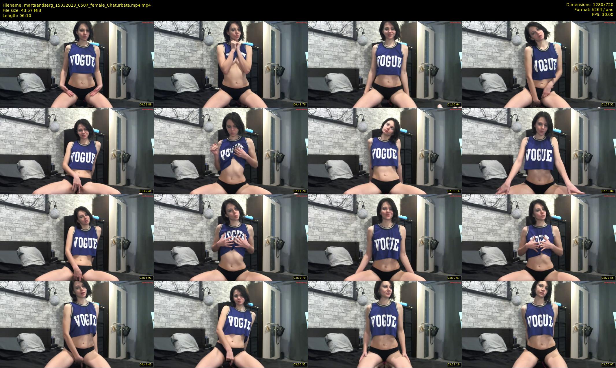 martaandserg — 7 minute Chaturbate female cam show recording, 720p, Mar 15, 2023