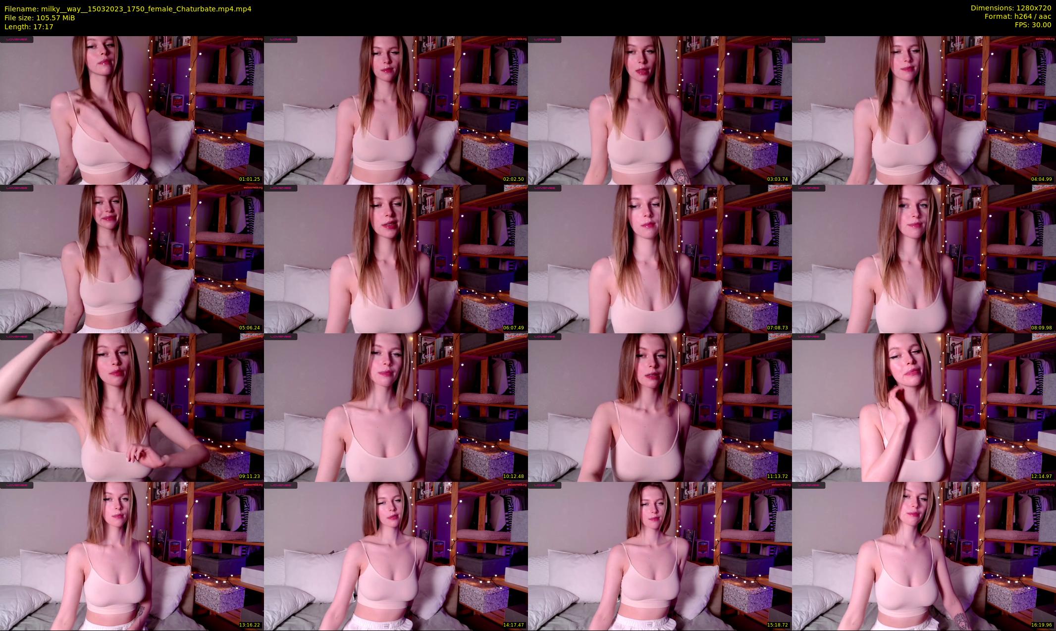 milky__way_ — 18 minute Chaturbate female cam show recording, 720p, Mar 15, 2023