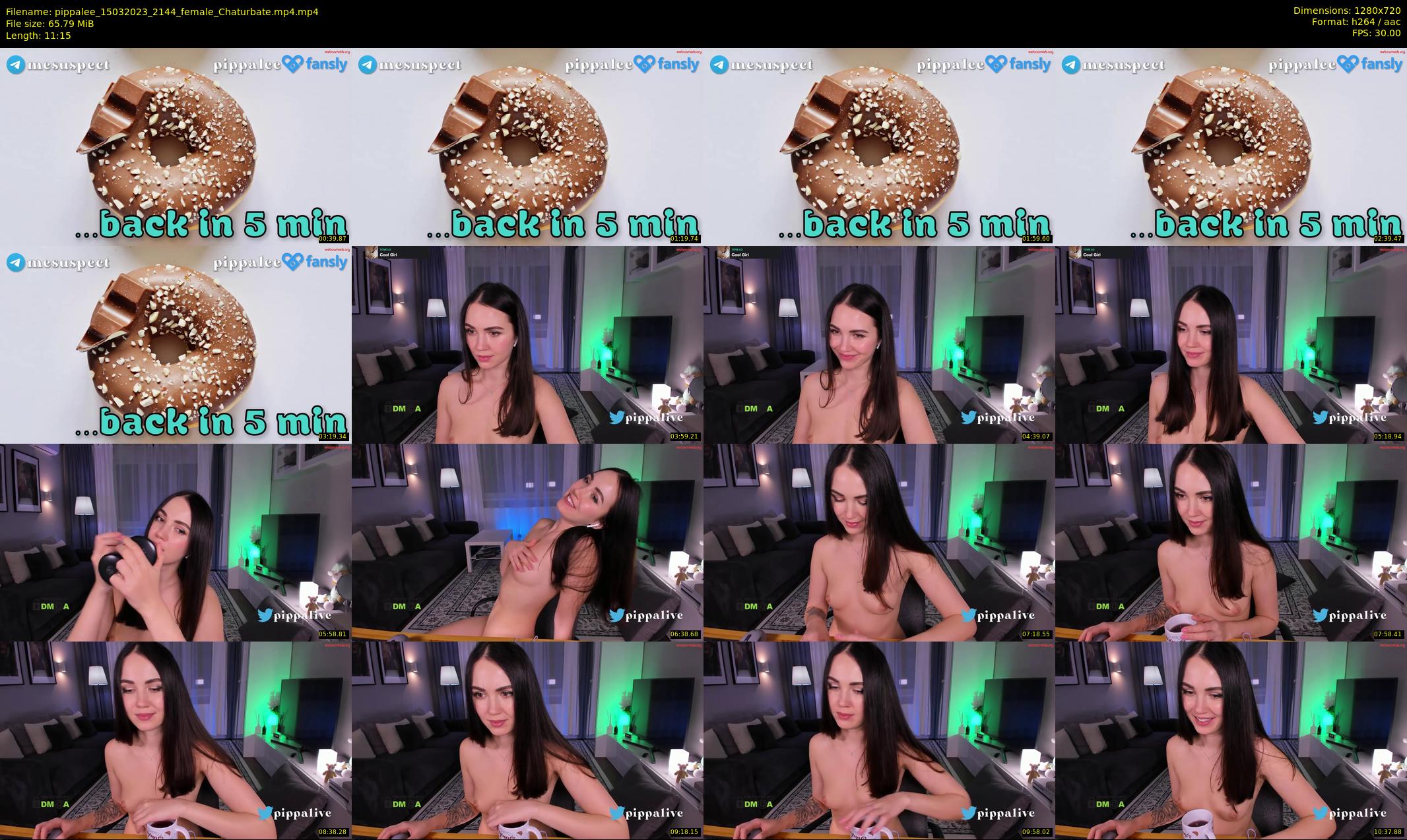 pippalee — 12 minute Chaturbate female cam show recording, 720p, Mar 15, 2023