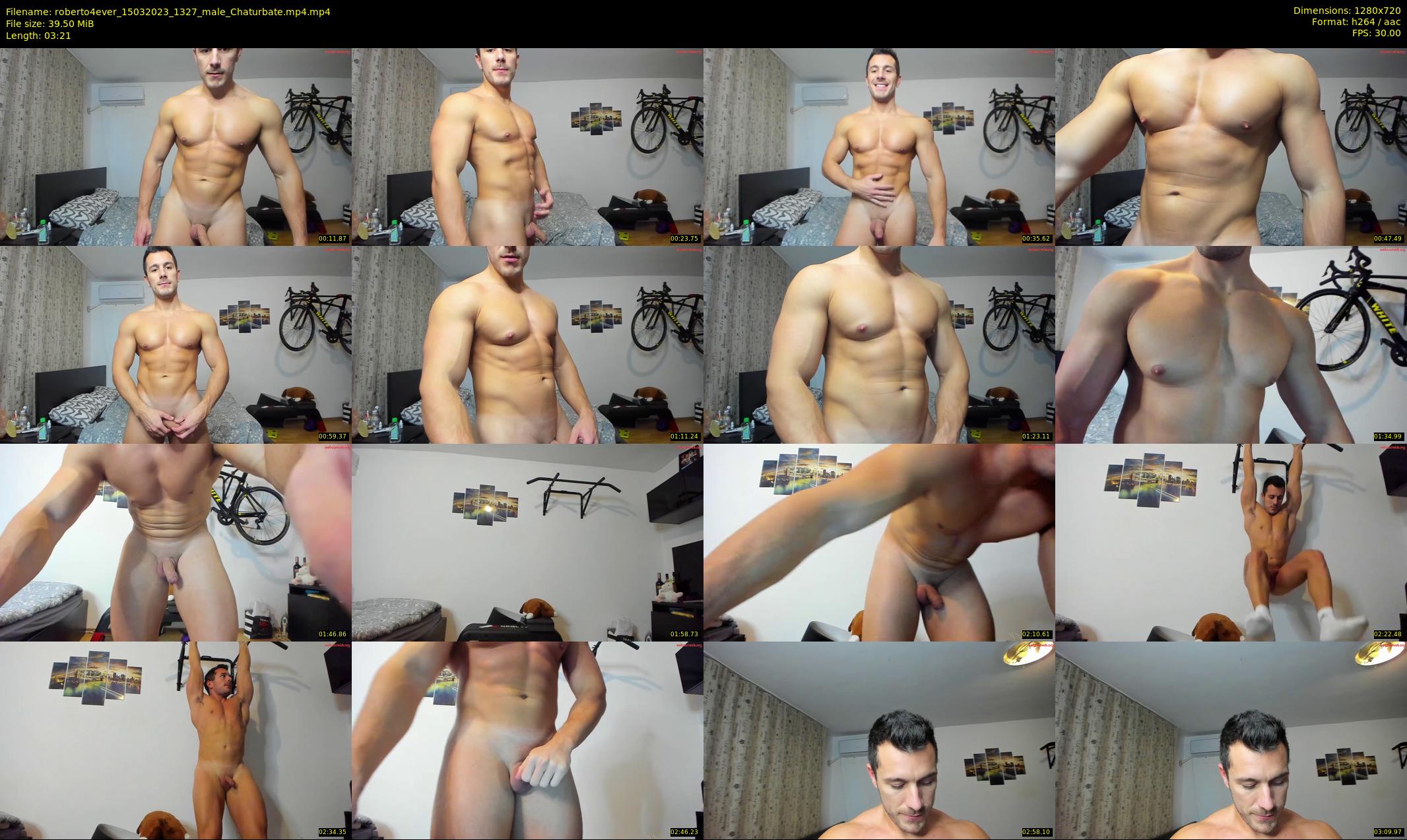 roberto4ever — 4 minute Chaturbate male cam show recording, 720p, Mar 15, 2023