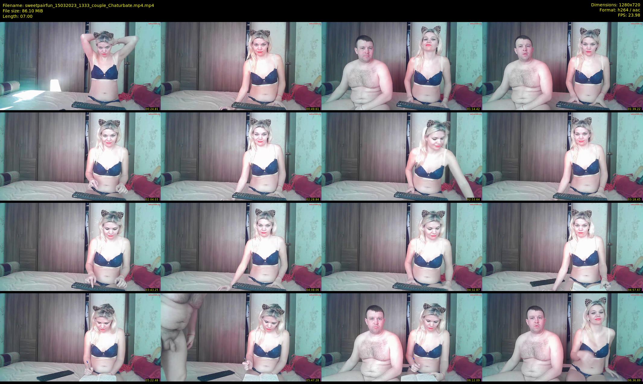 sweetpairfun — 7 minute Chaturbate couple cam show recording, 720p, Mar 15, 2023