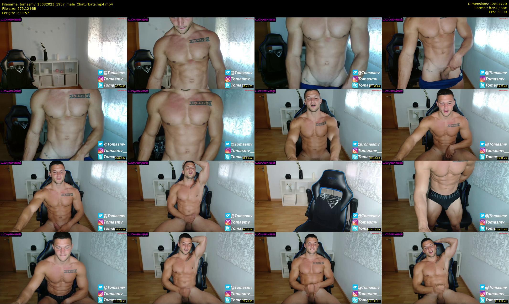 tomasmv — 99 minute Chaturbate male cam show recording, 720p, Mar 15, 2023