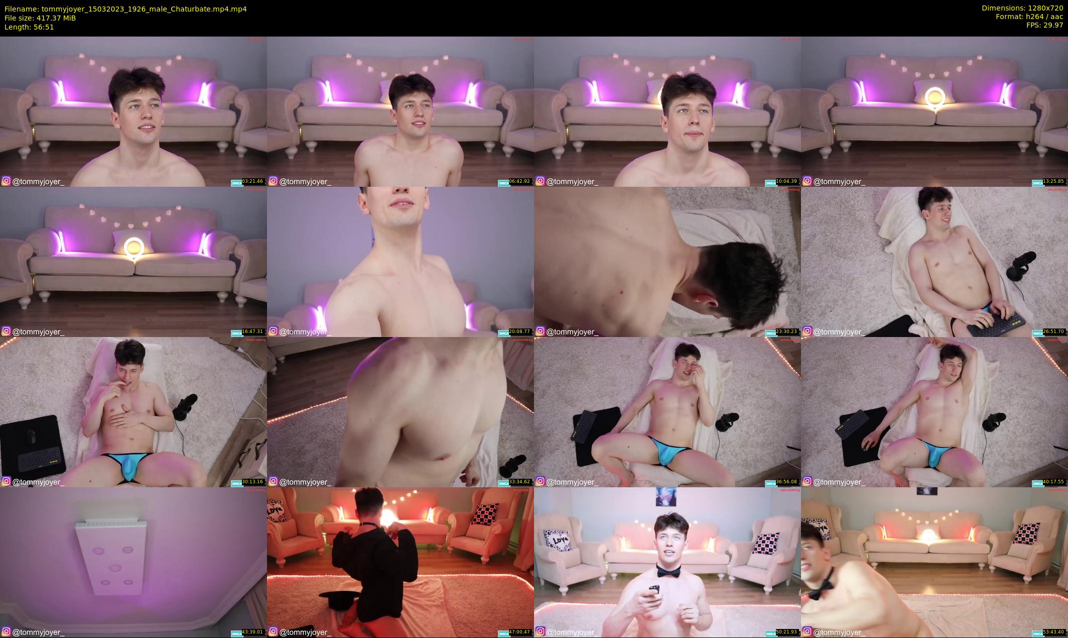 tommyjoyer — 57 minute Chaturbate male cam show recording, 720p, Mar 15, 2023