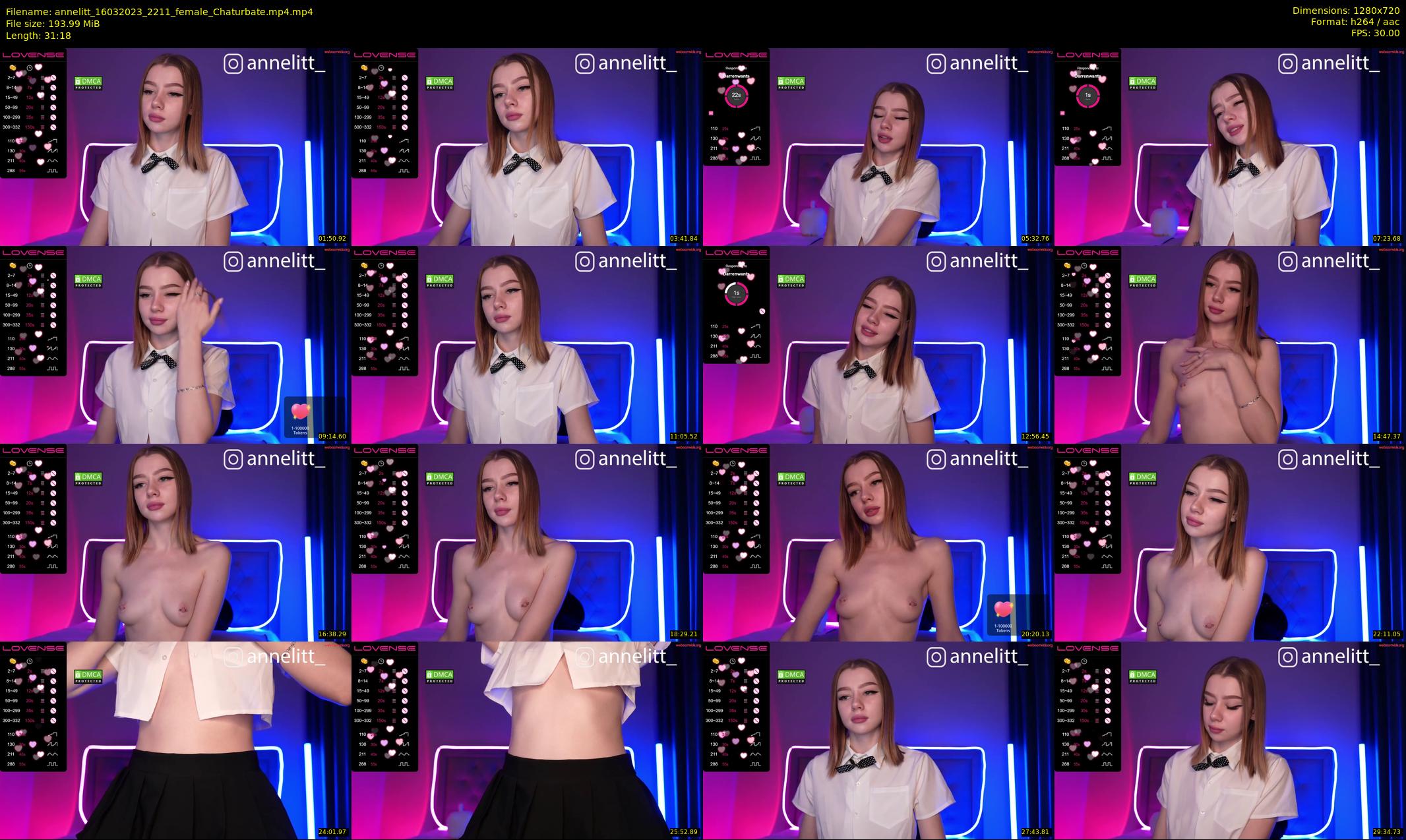 annelitt — 32 minute Chaturbate female cam show recording, 720p, Mar 16, 2023
