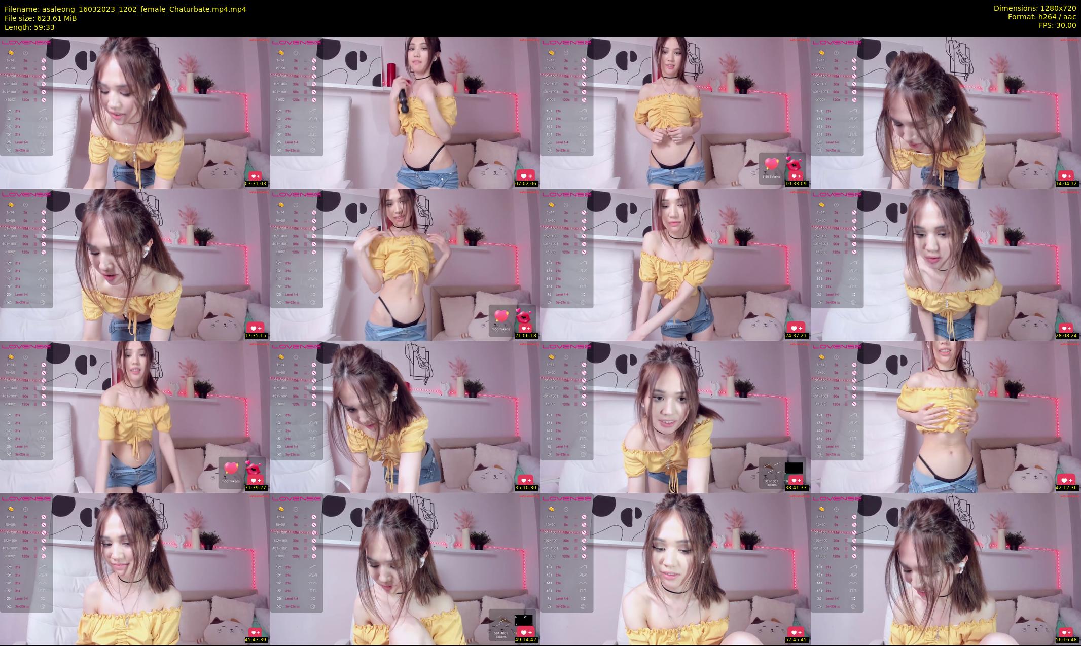 asaleong — 60 minute Chaturbate female cam show recording, 720p, Mar 16, 2023