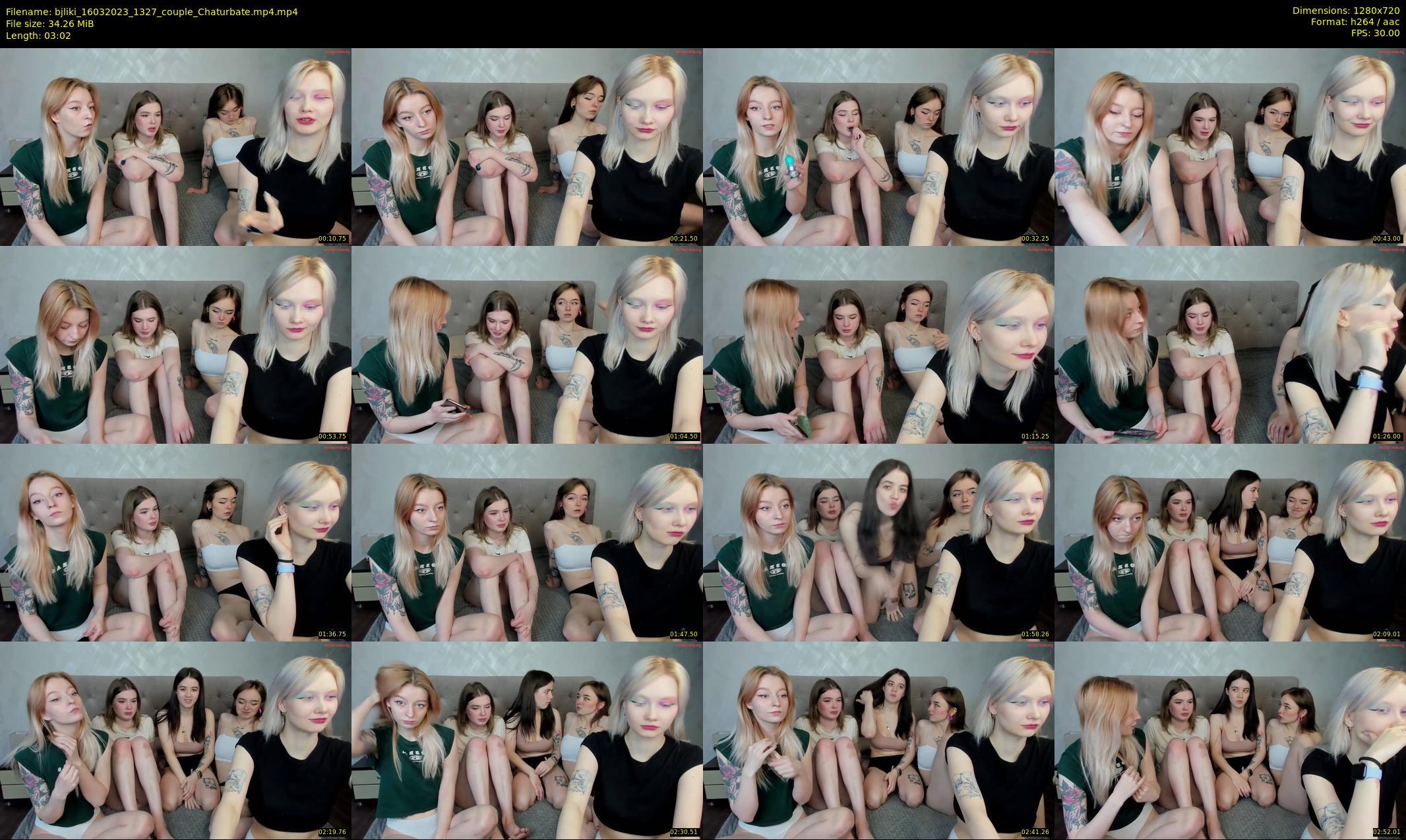 bjliki — 4 minute Chaturbate couple cam show recording, 720p, Mar 16, 2023