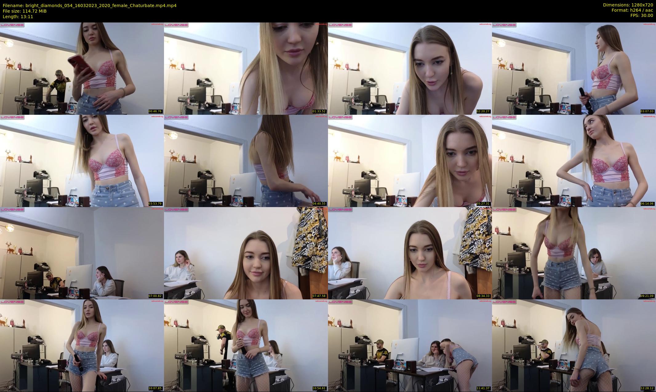 bright_diamonds_054 — 14 minute Chaturbate couple cam show recording, 720p, Mar 16, 2023