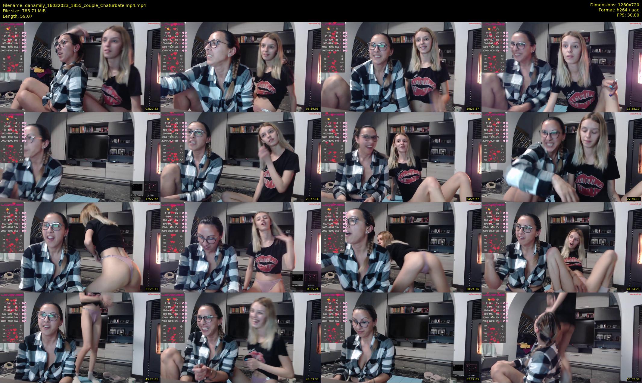 danamily — 60 minute Chaturbate female cam show recording, 720p, Mar 16, 2023