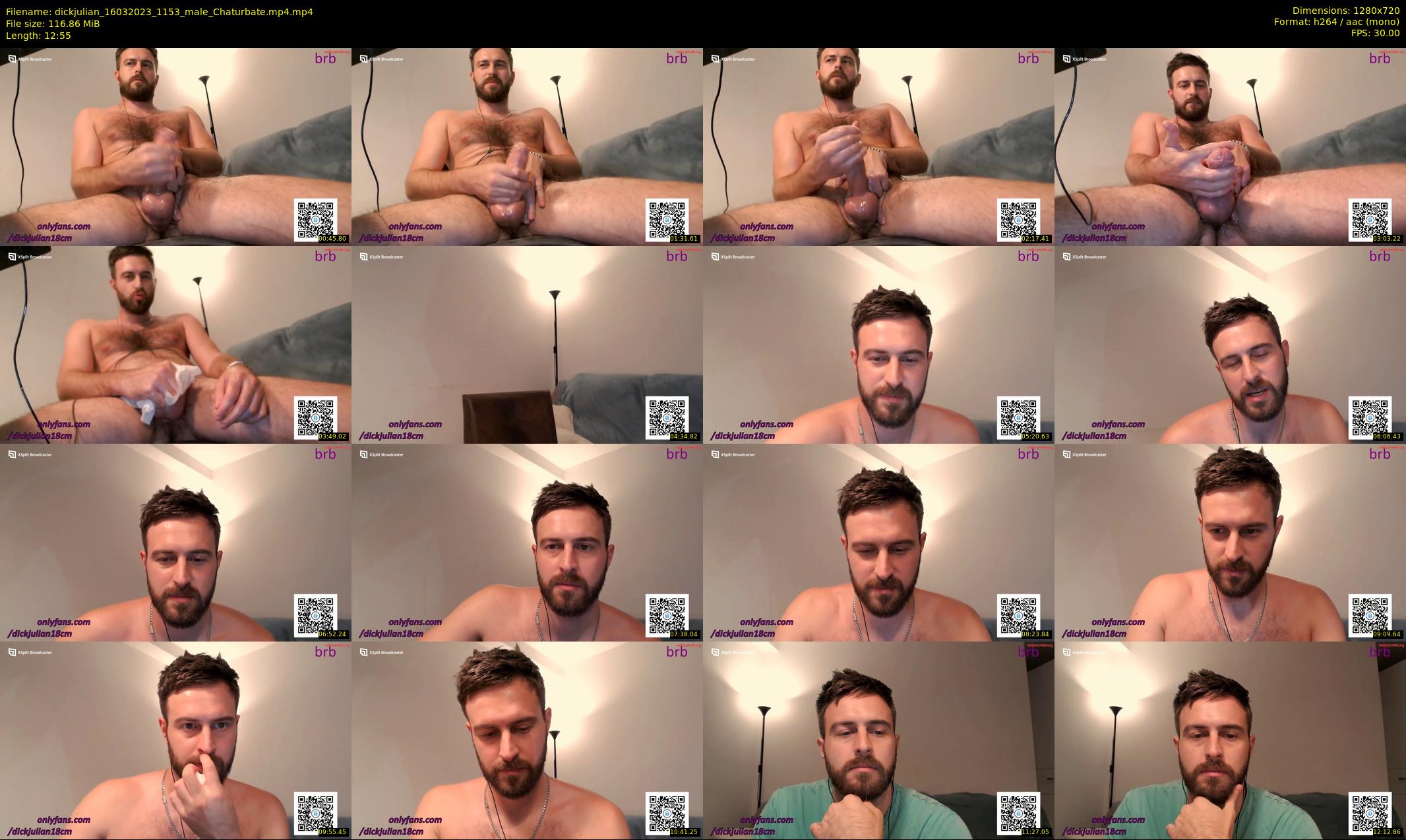 dickjulian — 13 minute Chaturbate male cam show recording, 720p, Mar 16, 2023