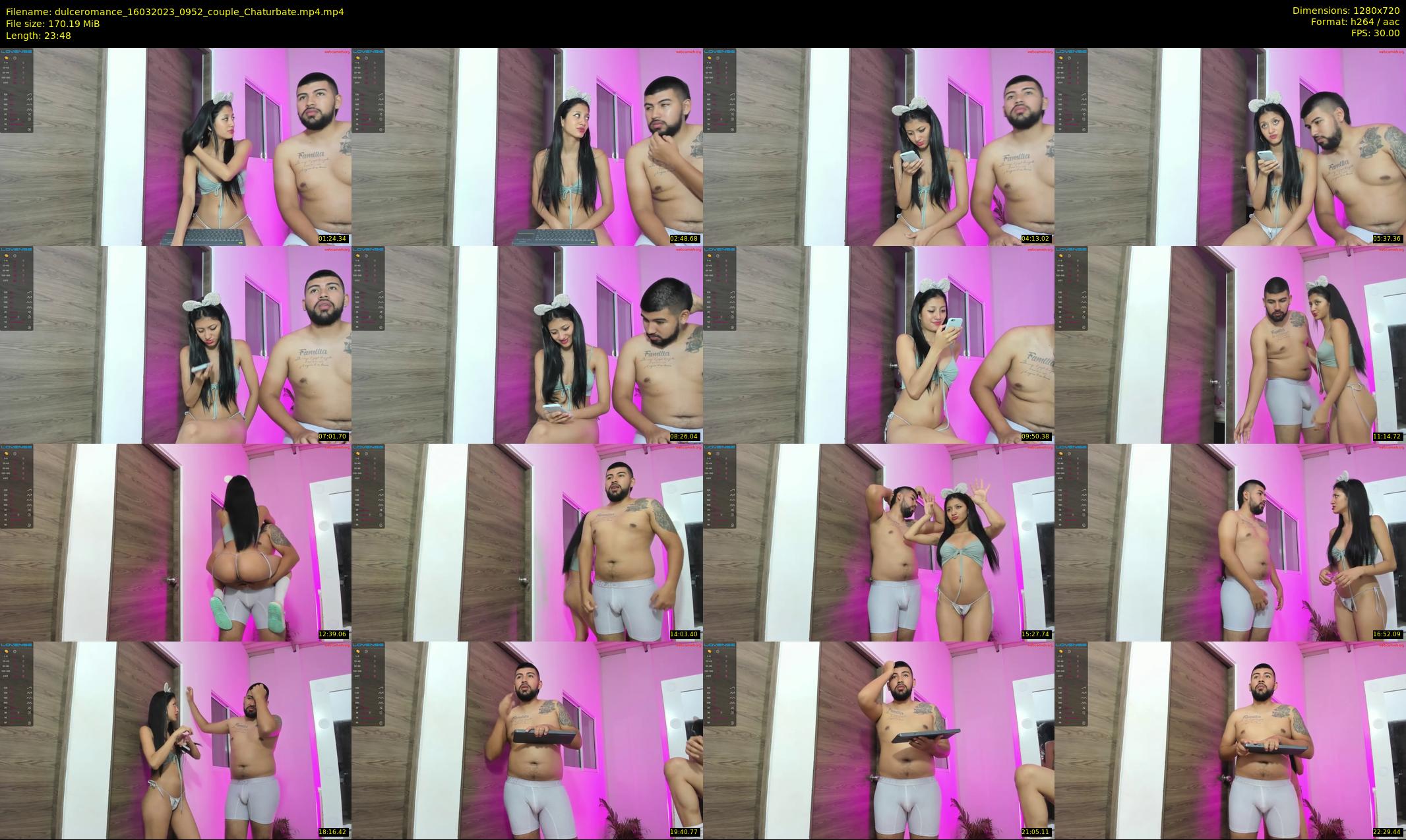 dulceromance — 24 minute Chaturbate couple cam show recording, 720p, Mar 16, 2023