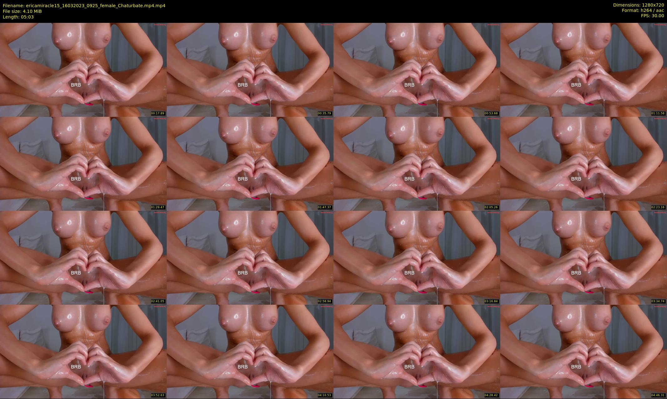 ericamiracle15 — 6 minute Chaturbate female cam show recording, 720p, Mar 16, 2023