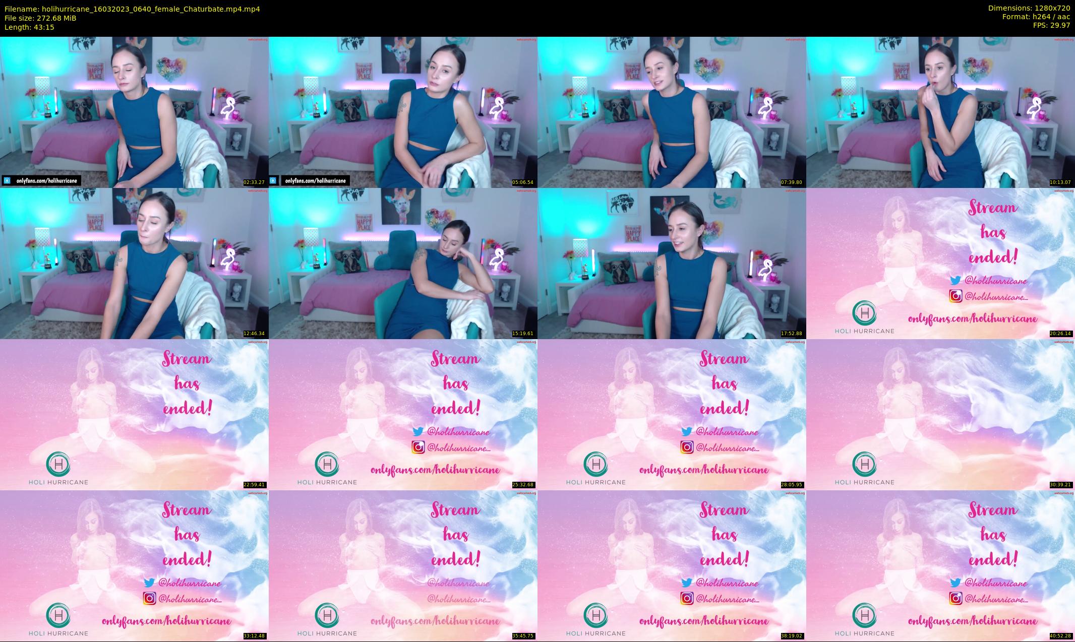 holihurricane — 44 minute Chaturbate female cam show recording, 720p, Mar 16, 2023