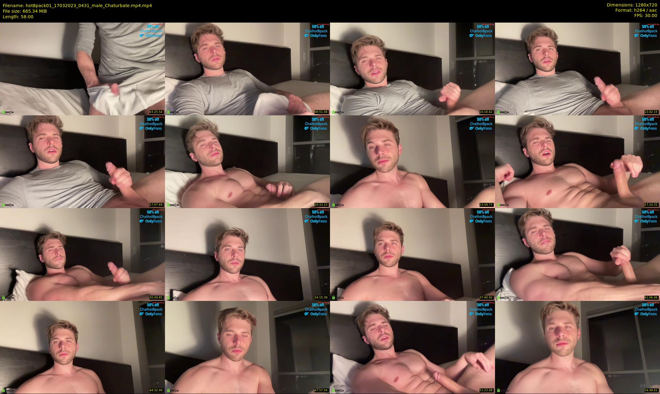 hot8pack01 — 58 minute Chaturbate male cam show recording, 720p, Mar 17, 2023