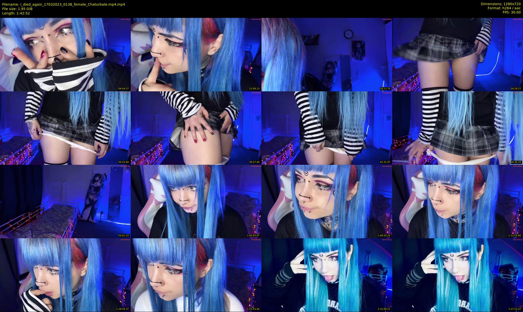 i_died_again — 103 minute Chaturbate female cam show recording, 720p, Mar 17, 2023