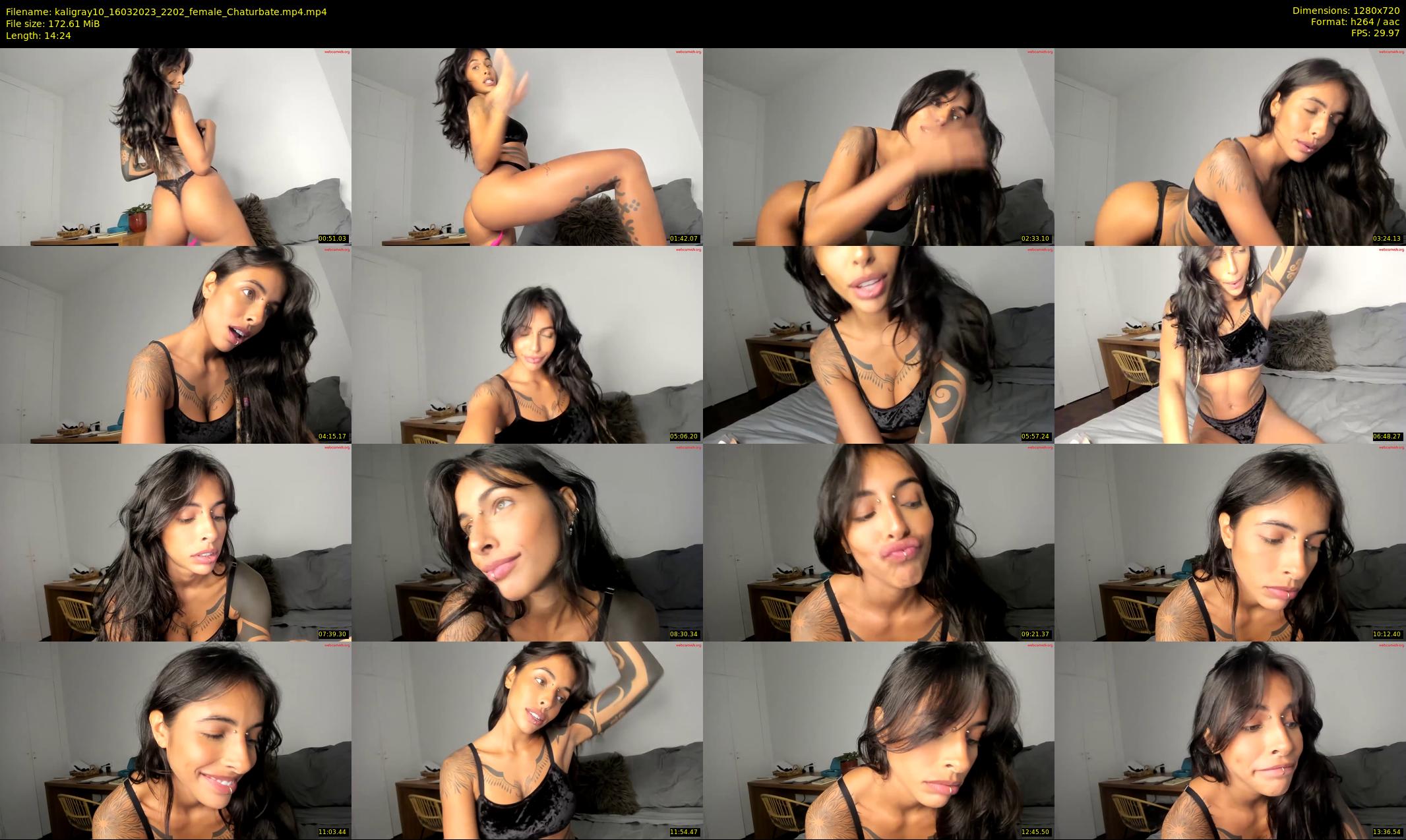 kaligray10 — 15 minute Chaturbate female cam show recording, 720p, Mar 16, 2023