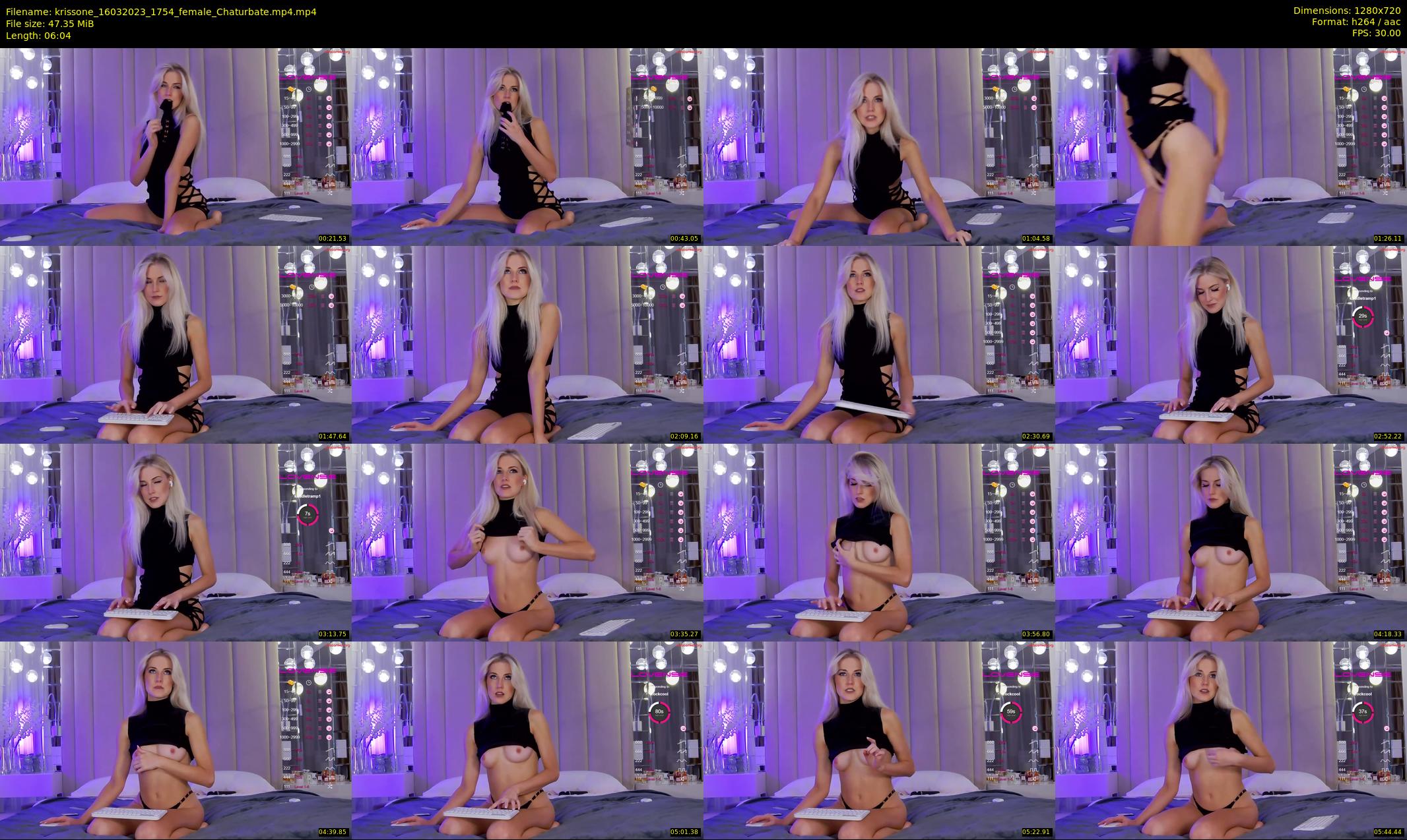 krissone — 7 minute Chaturbate female cam show recording, 720p, Mar 16, 2023