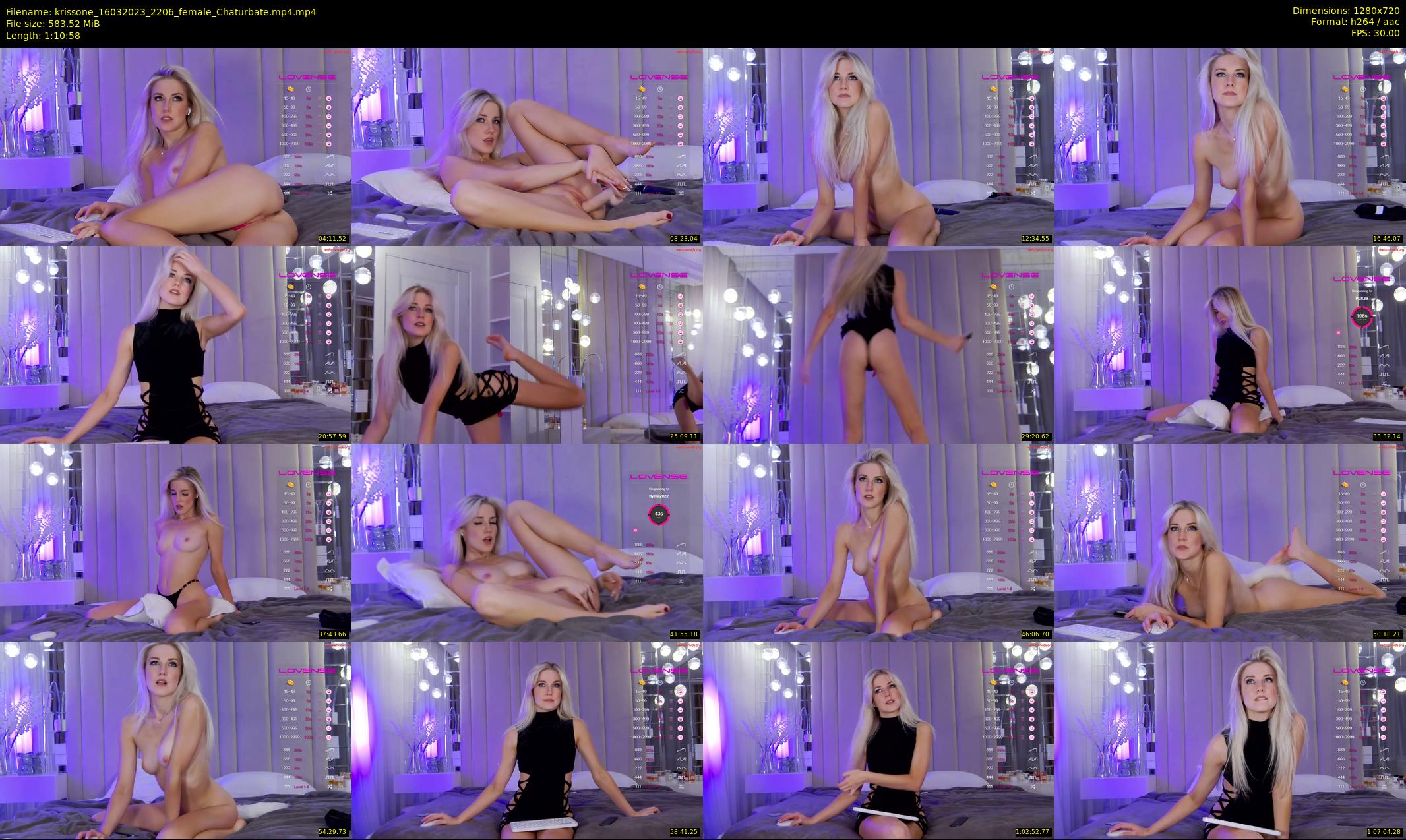 krissone — 71 minute Chaturbate female cam show recording, 720p, Mar 16, 2023
