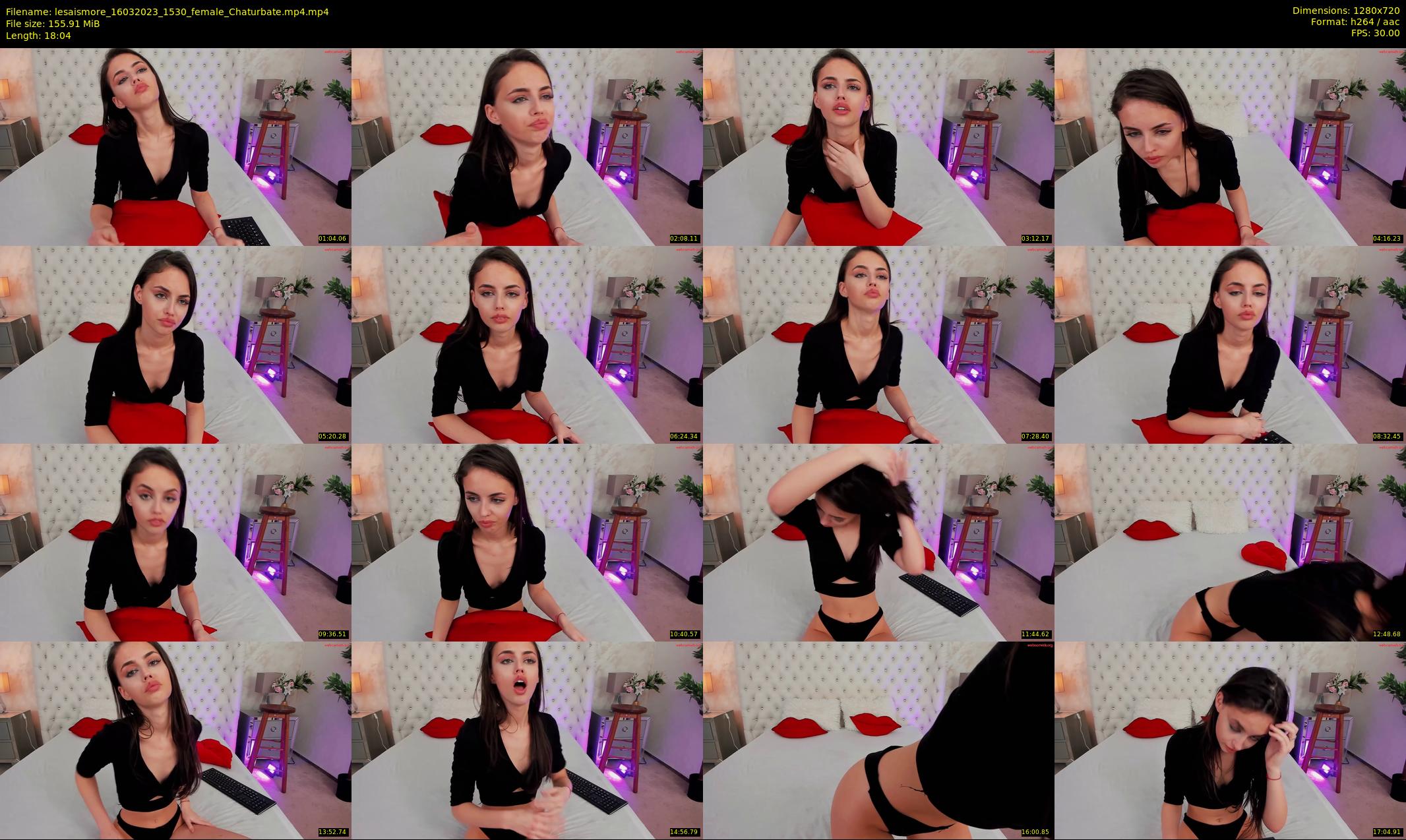 lesaismore — 19 minute Chaturbate female cam show recording, 720p, Mar 16, 2023