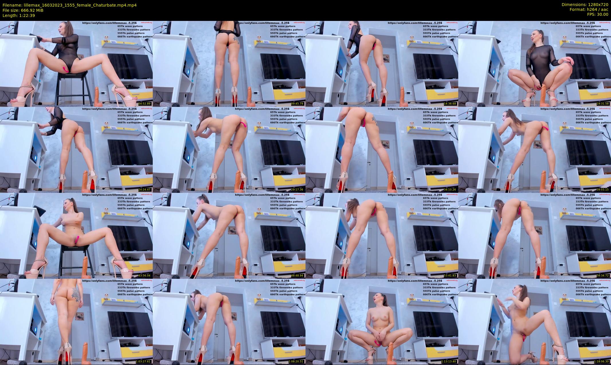 lillemax — 83 minute Chaturbate female cam show recording, 720p, Mar 16, 2023