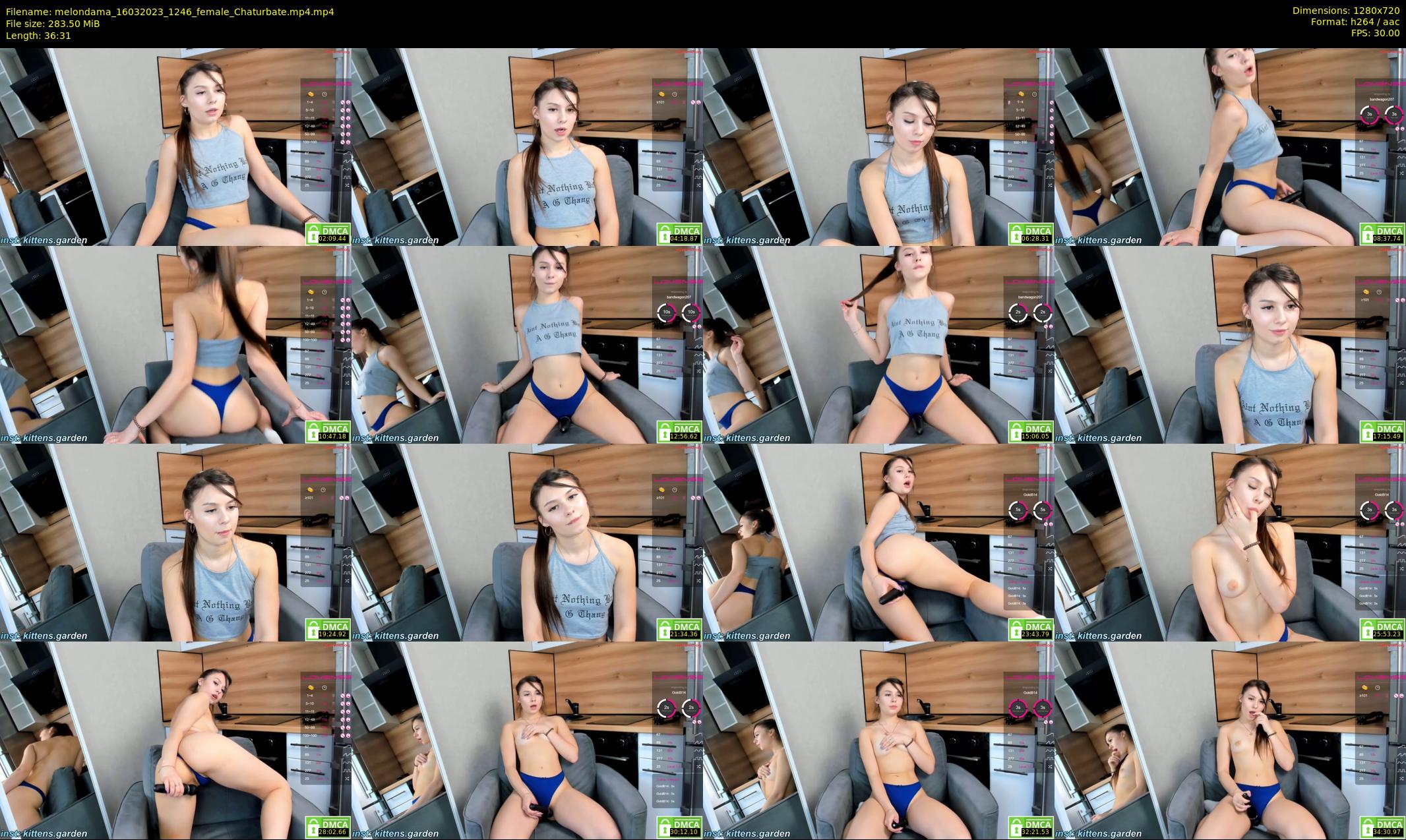 melondama — 37 minute Chaturbate female cam show recording, 720p, Mar 16, 2023