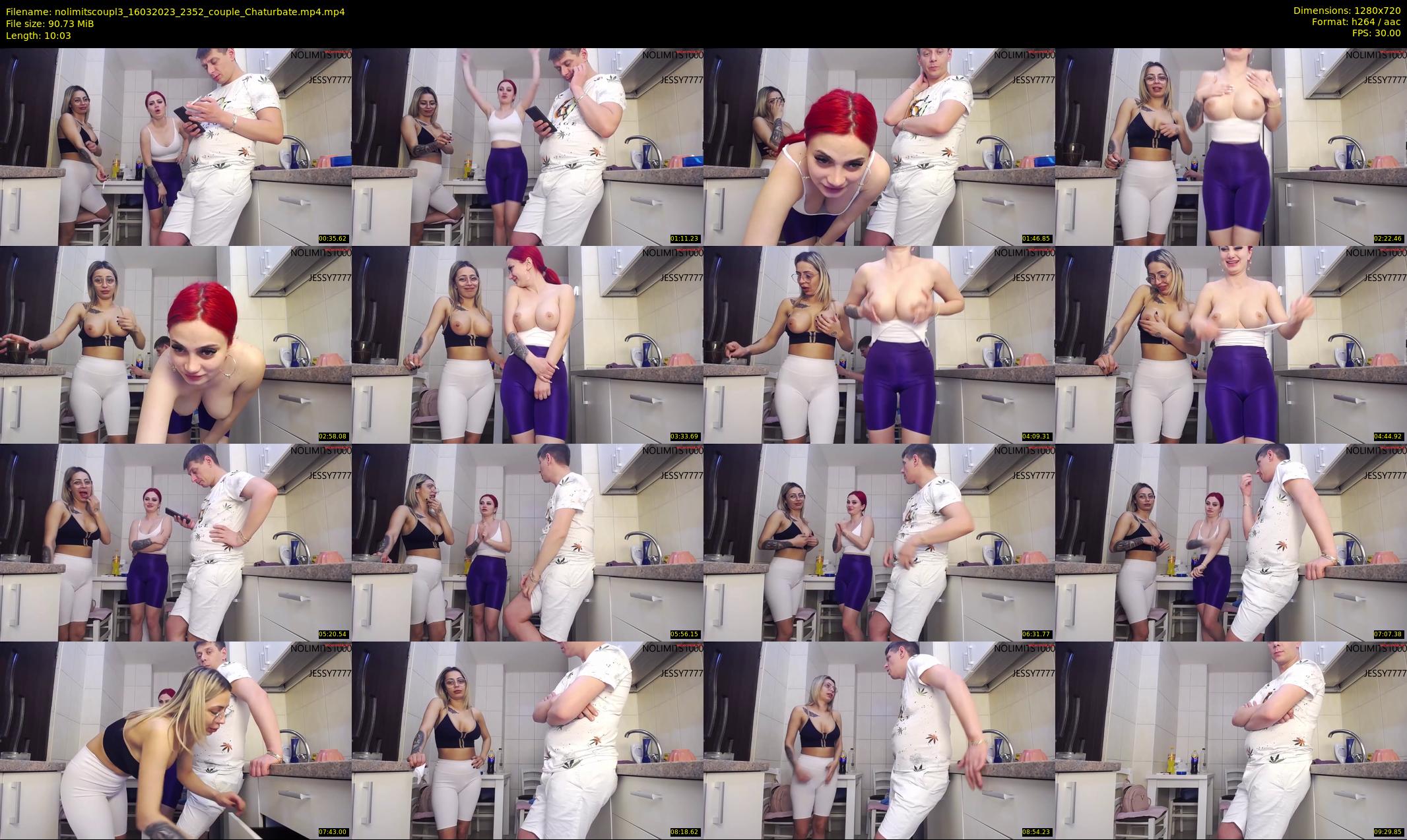 nolimitscoupl3 — 11 minute Chaturbate couple cam show recording, 720p, Mar 16, 2023