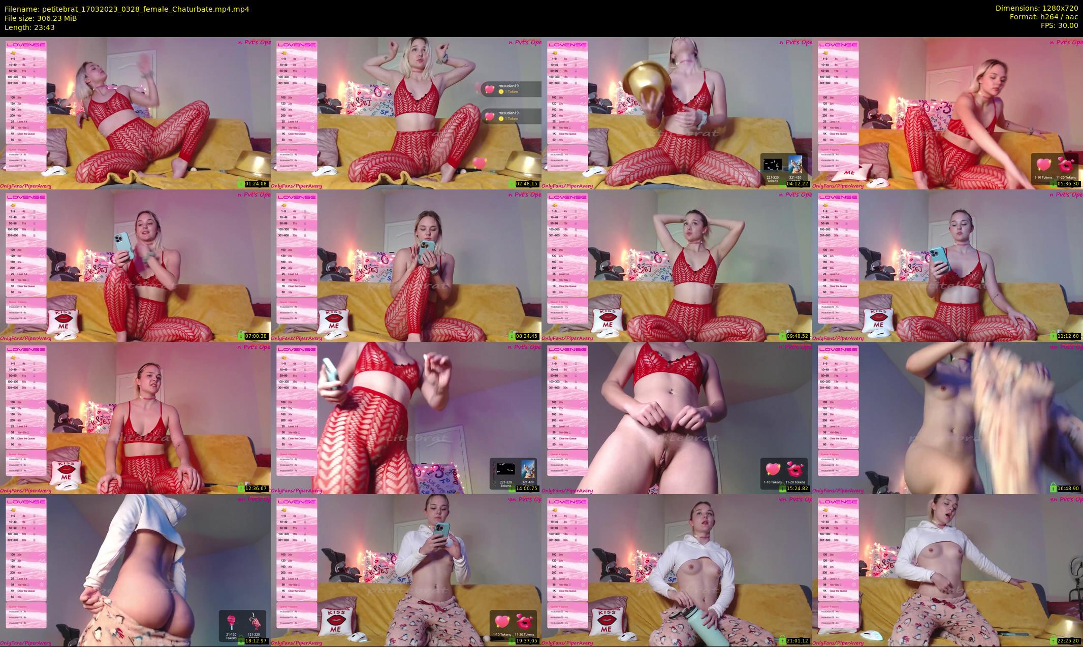petitebrat — 24 minute Chaturbate female cam show recording, 720p, Mar 17, 2023