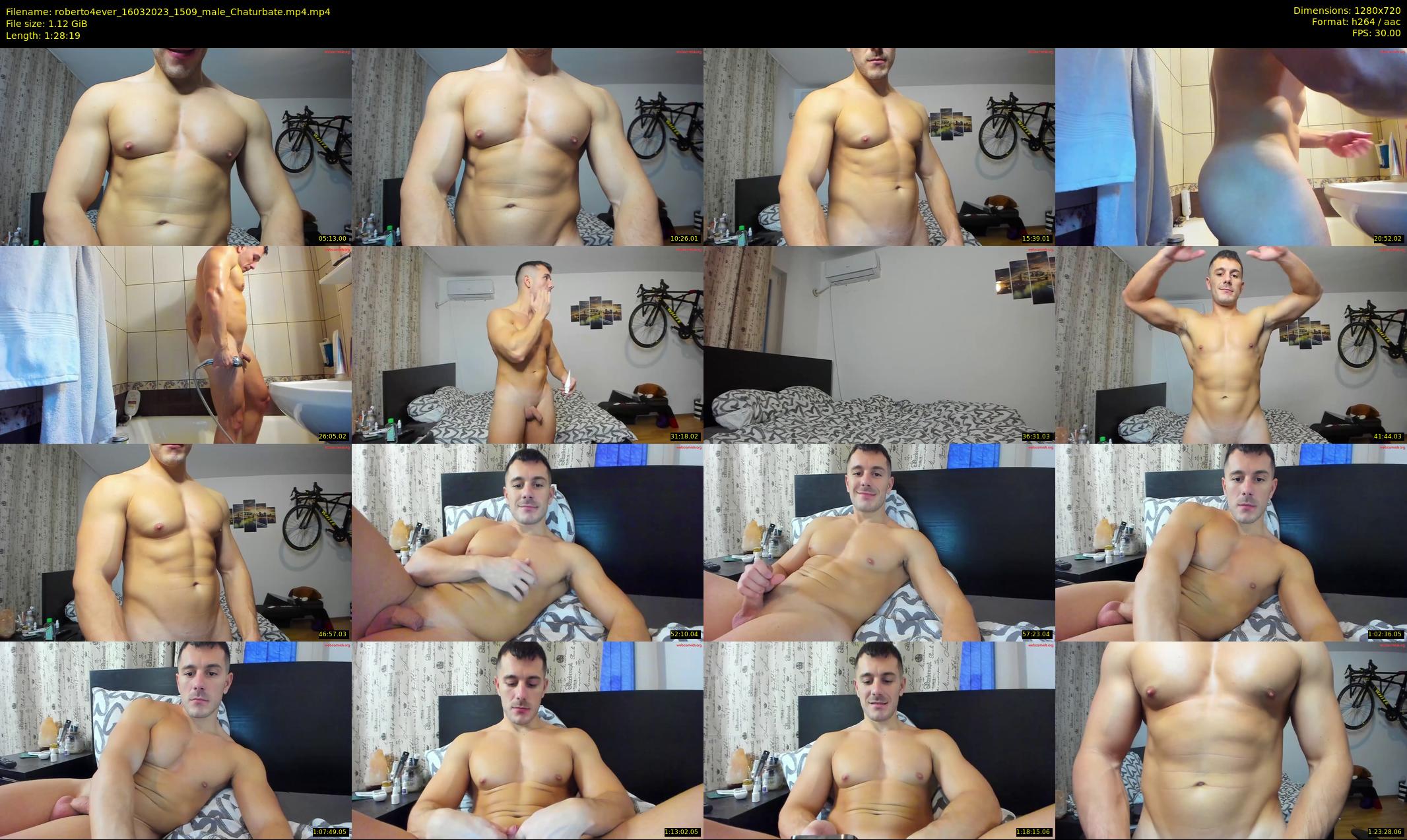 roberto4ever — 89 minute Chaturbate male cam show recording, 720p, Mar 16, 2023