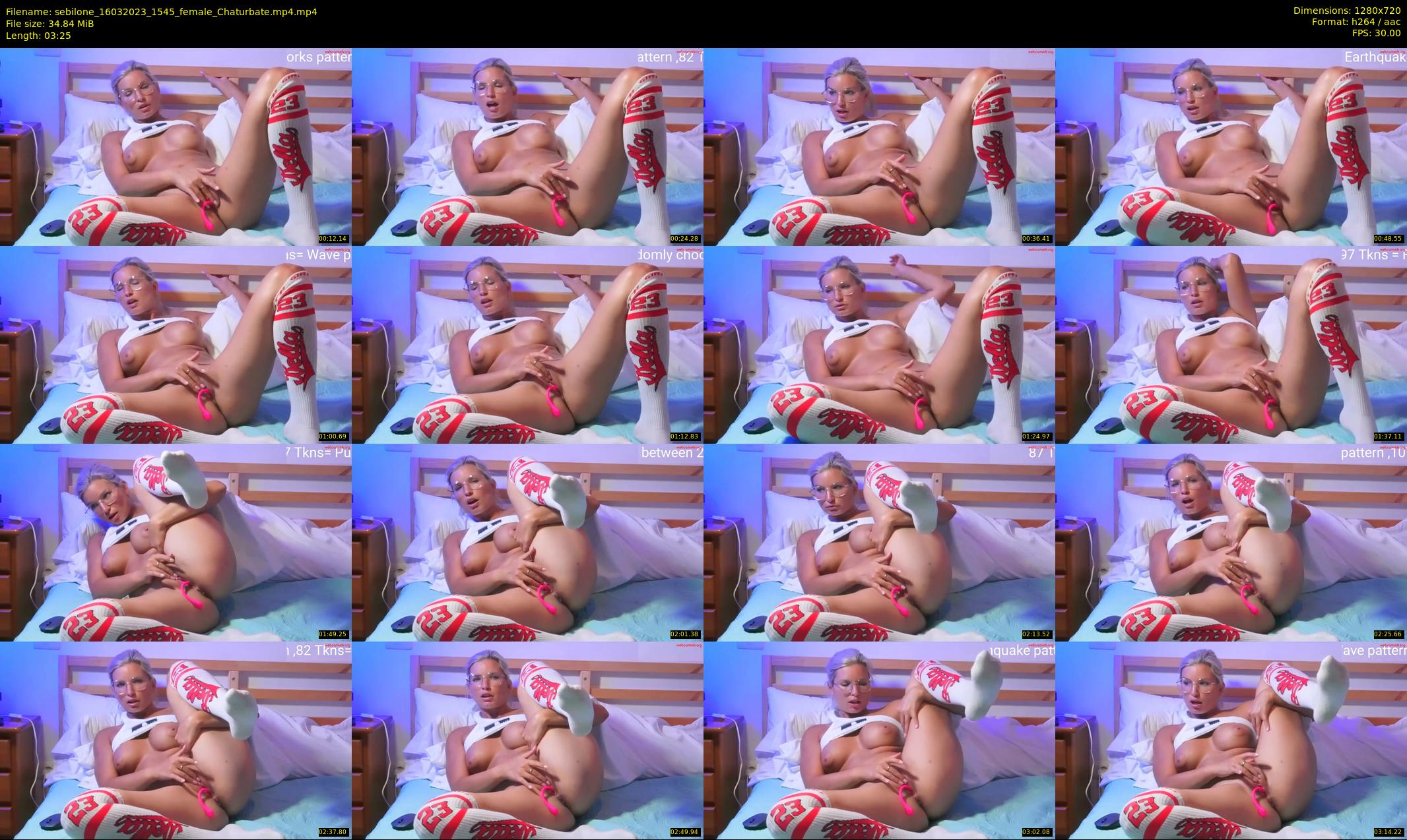sebilone — 4 minute Chaturbate couple cam show recording, 720p, Mar 16, 2023