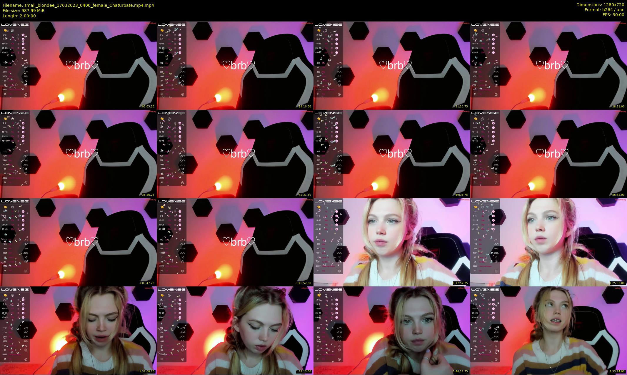 small_blondee — 120 minute Chaturbate female cam show recording, 720p, Mar 17, 2023