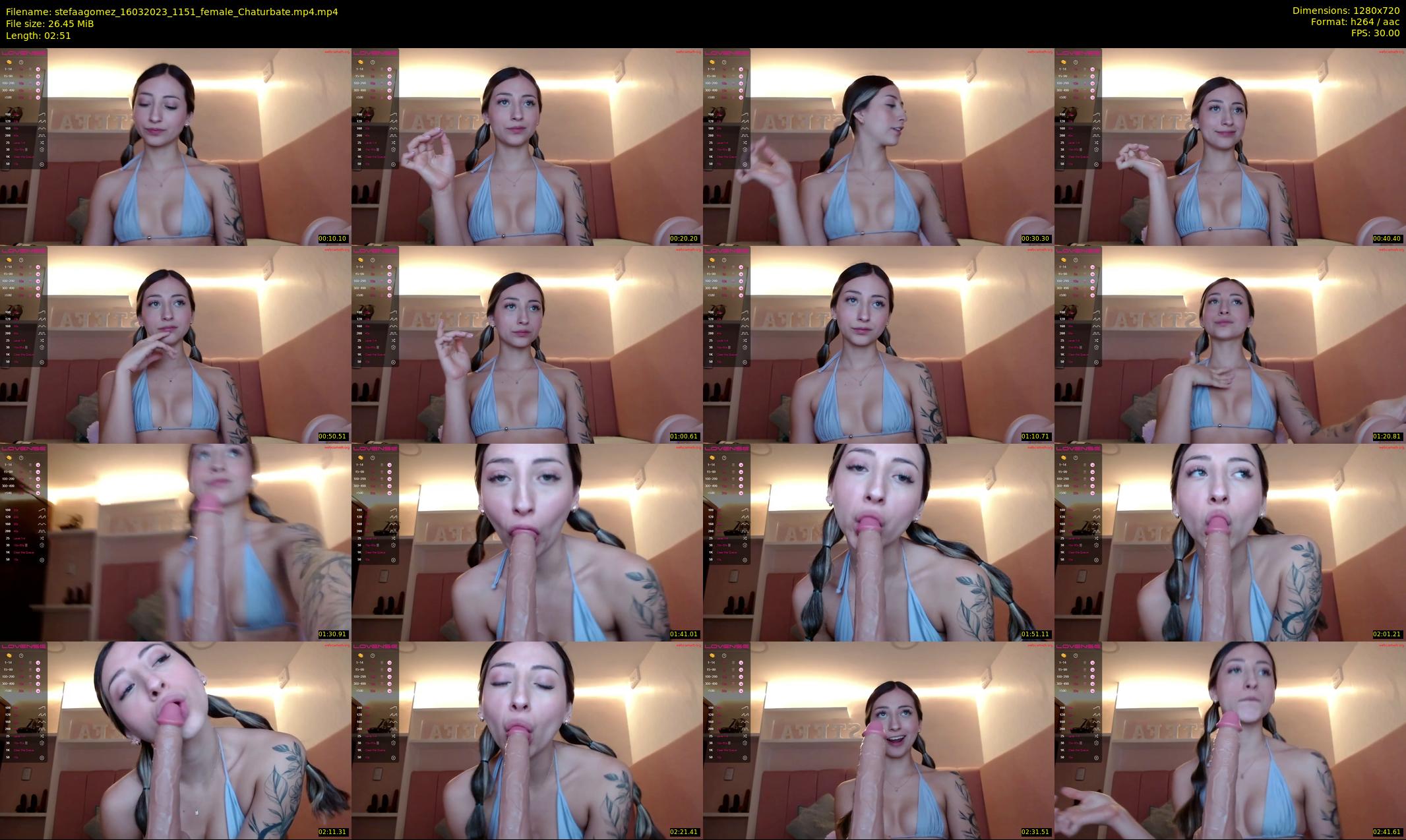 stefaagomez — 3 minute Chaturbate female cam show recording, 720p, Mar 16, 2023