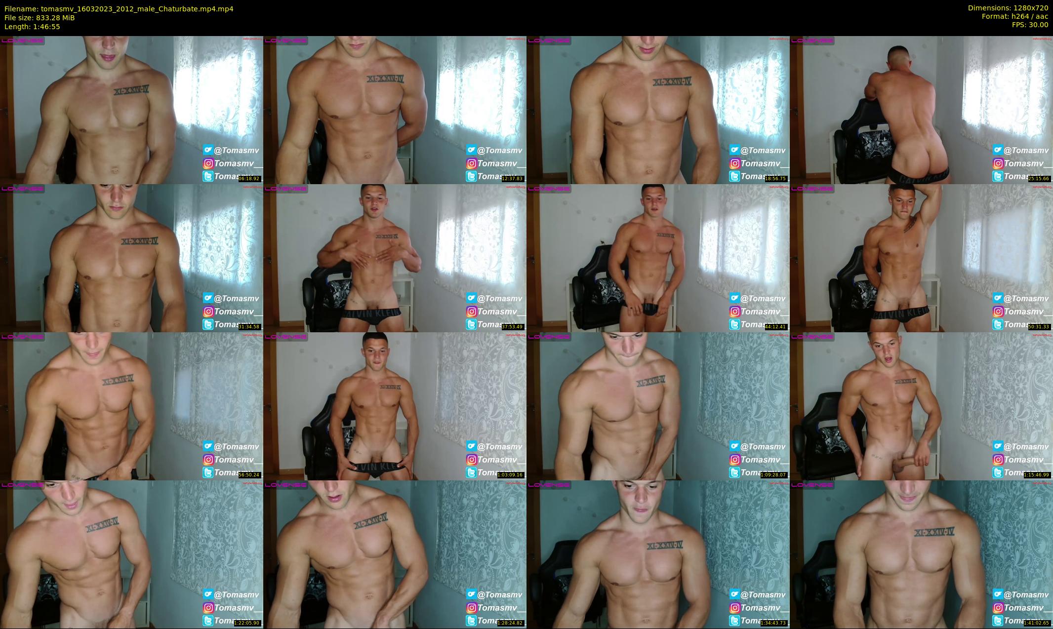 tomasmv — 107 minute Chaturbate male cam show recording, 720p, Mar 16, 2023