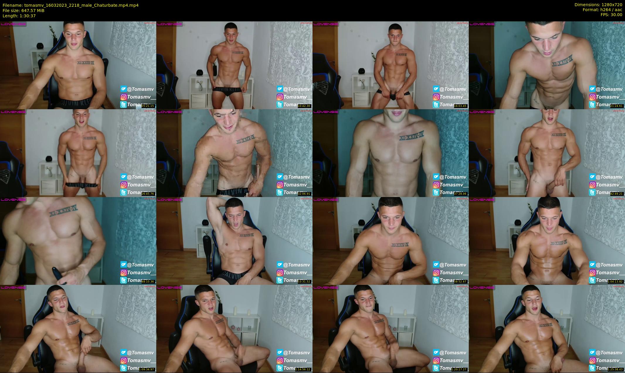 tomasmv — 91 minute Chaturbate male cam show recording, 720p, Mar 16, 2023