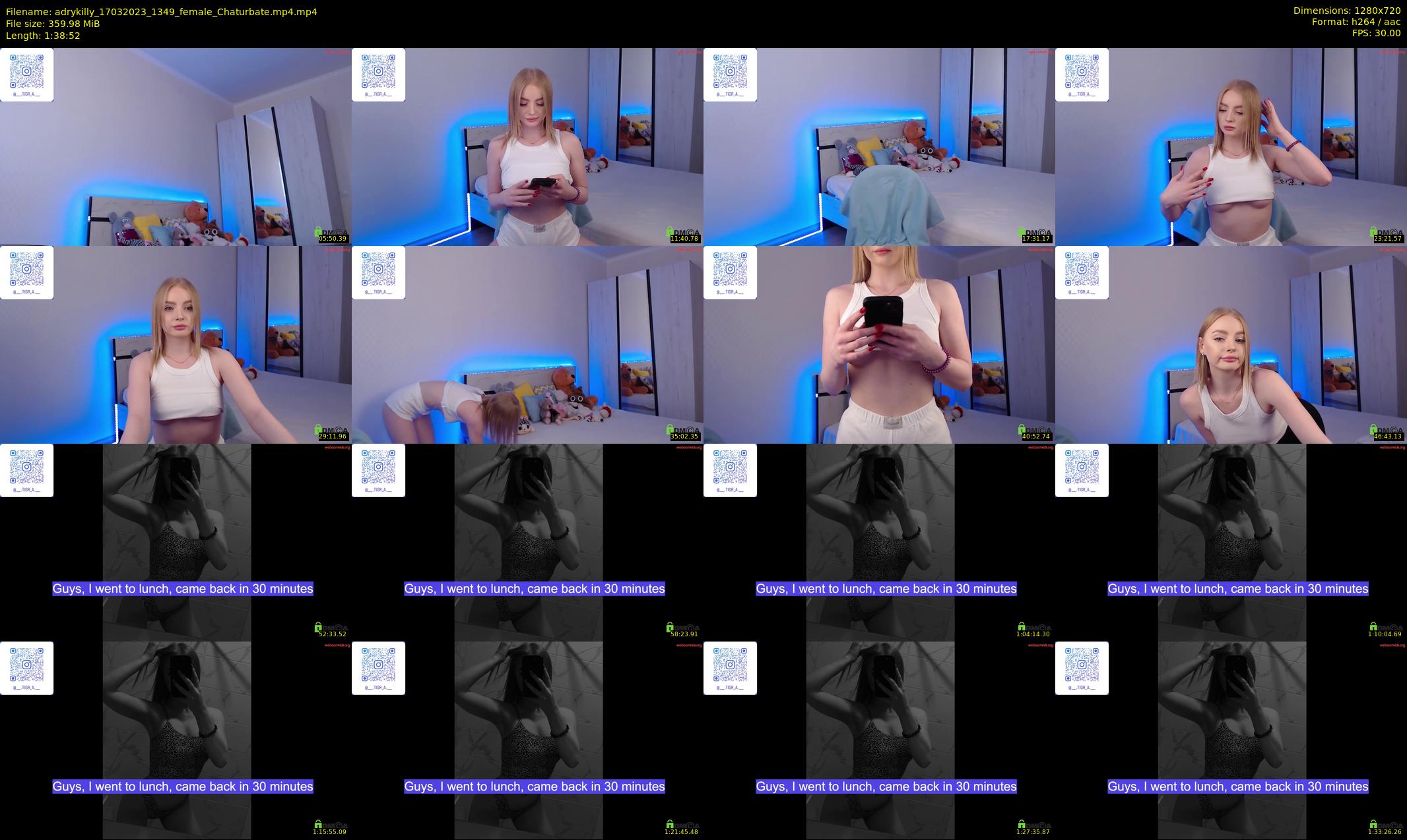 adrykilly — 99 minute Chaturbate female cam show recording, 720p, Mar 17, 2023
