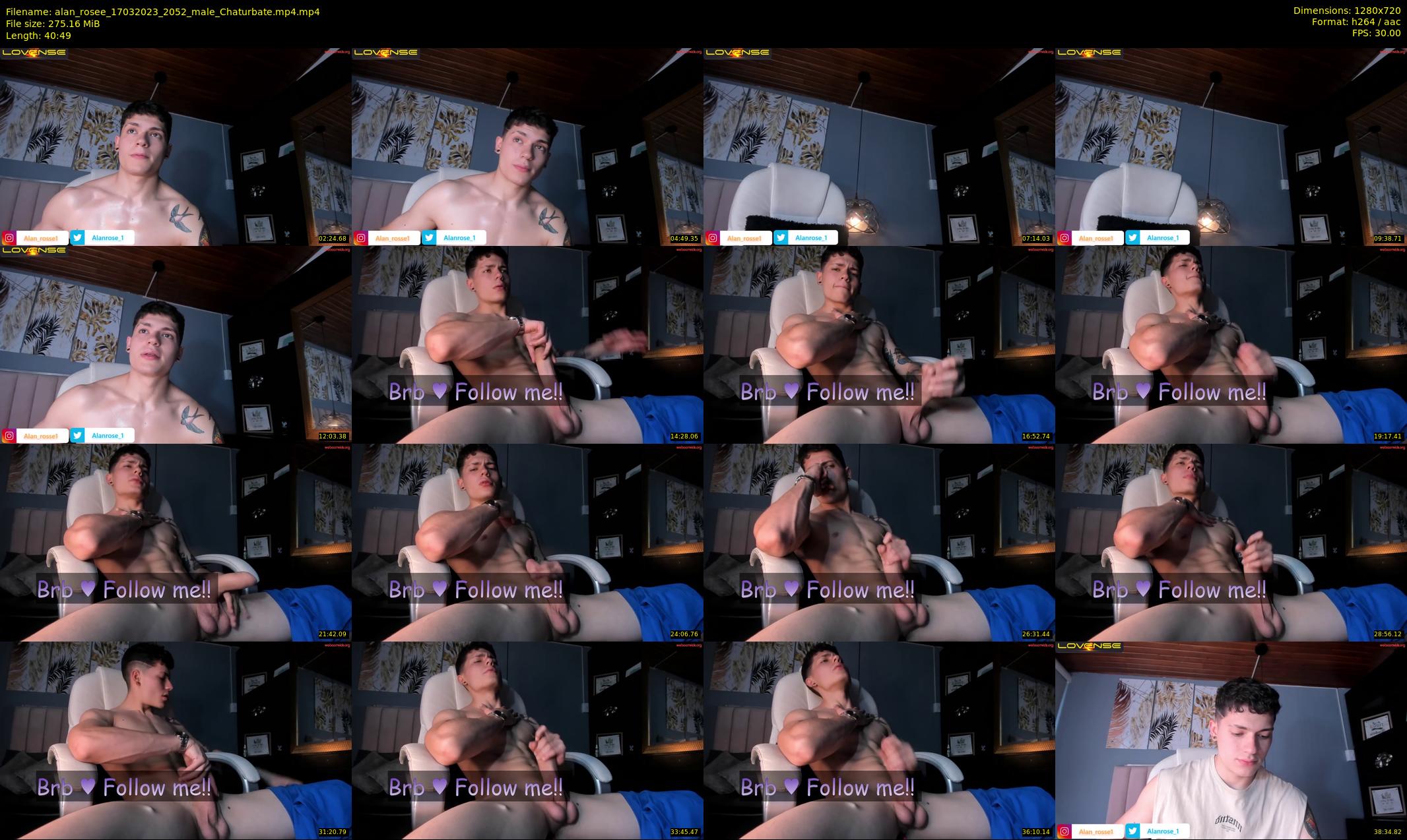 alan_rosee — 41 minute Chaturbate male cam show recording, 720p, Mar 17, 2023