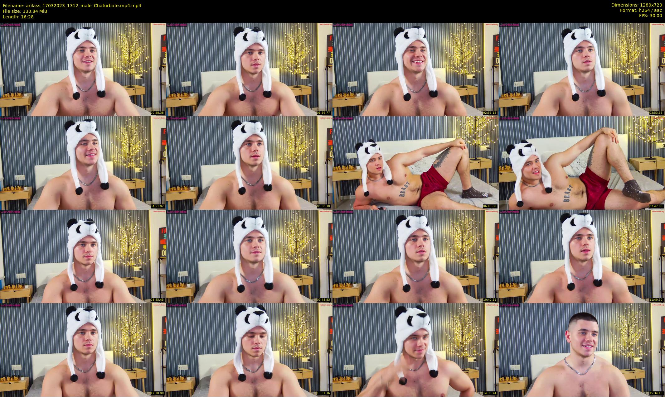 arilass — 17 minute Chaturbate male cam show recording, 720p, Mar 17, 2023