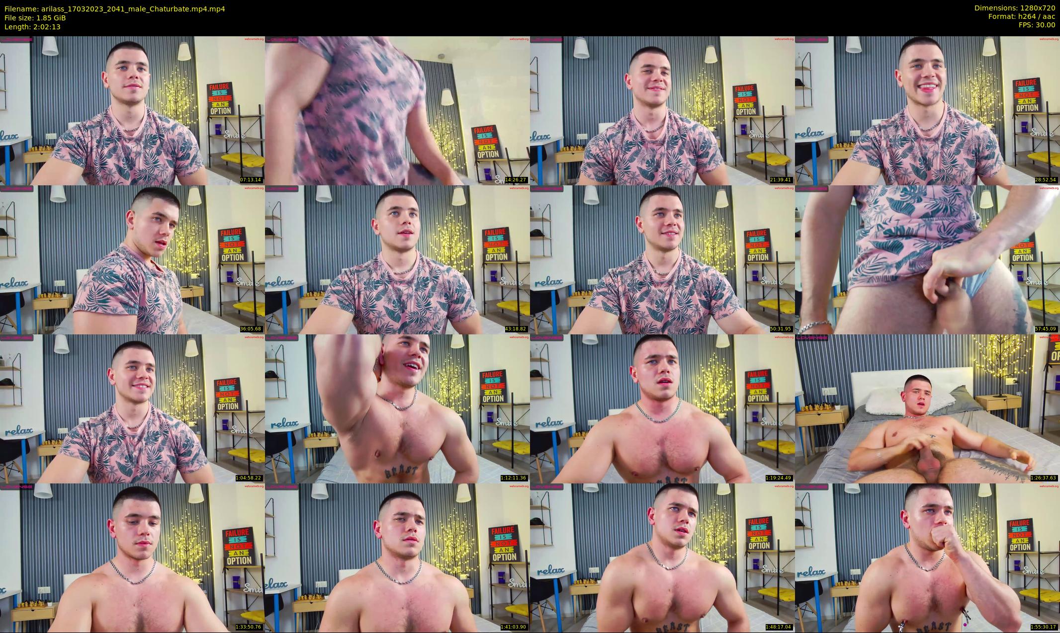 arilass — 123 minute Chaturbate male cam show recording, 720p, Mar 17, 2023