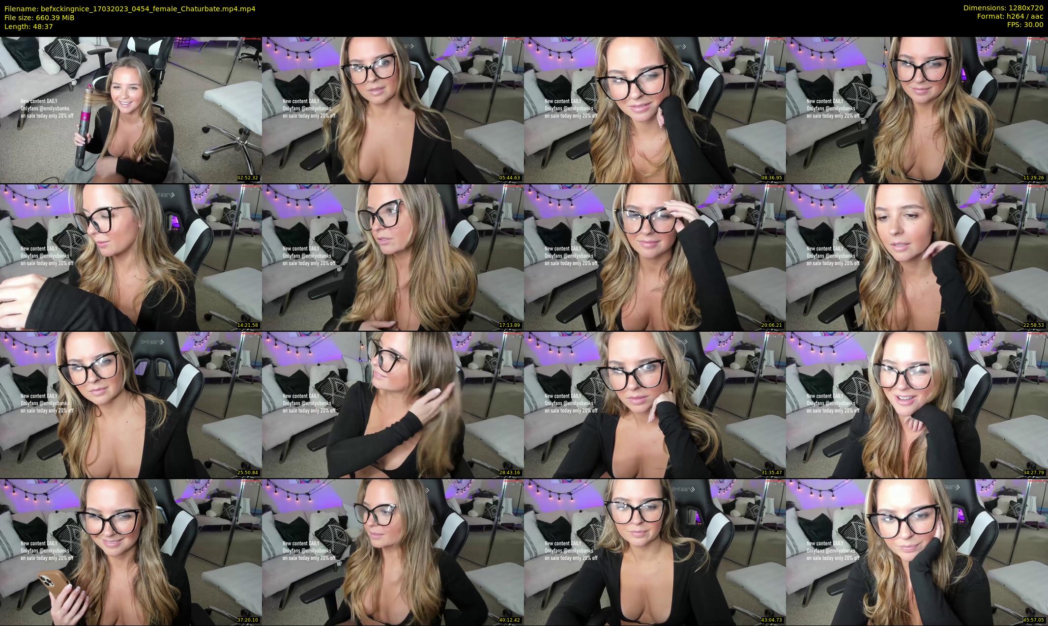 befxckingnice — 49 minute Chaturbate female cam show recording, 720p, Mar 17, 2023