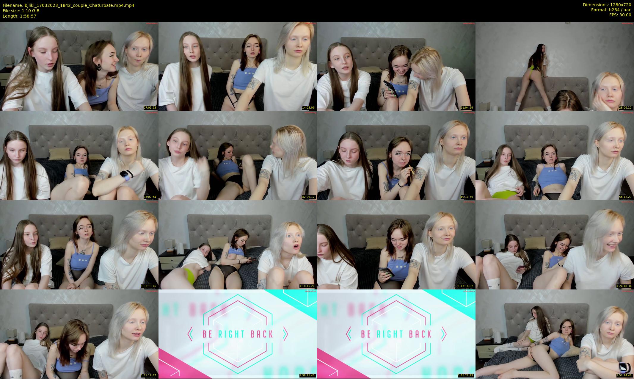 bjliki — 119 minute Chaturbate couple cam show recording, 720p, Mar 17, 2023