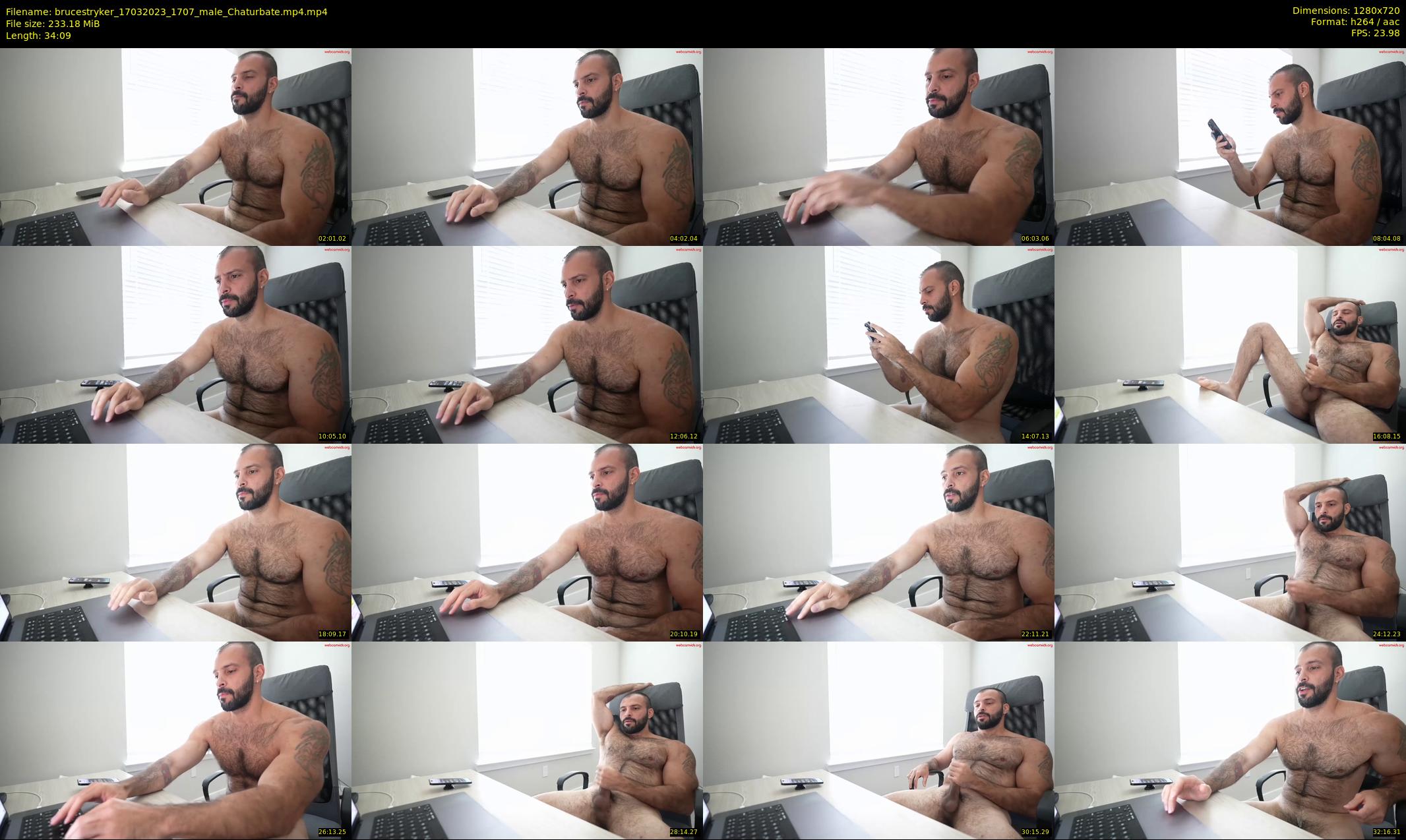 brucestryker — 35 minute Chaturbate male cam show recording, 720p, Mar 17, 2023