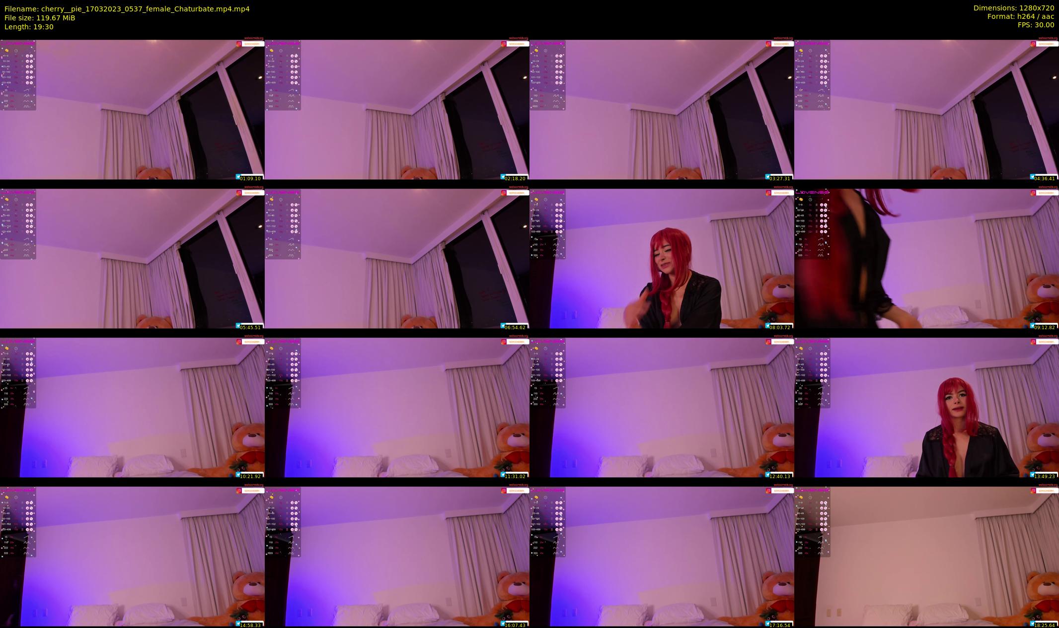 cherry__pie — 20 minute Chaturbate female cam show recording, 720p, Mar 17, 2023