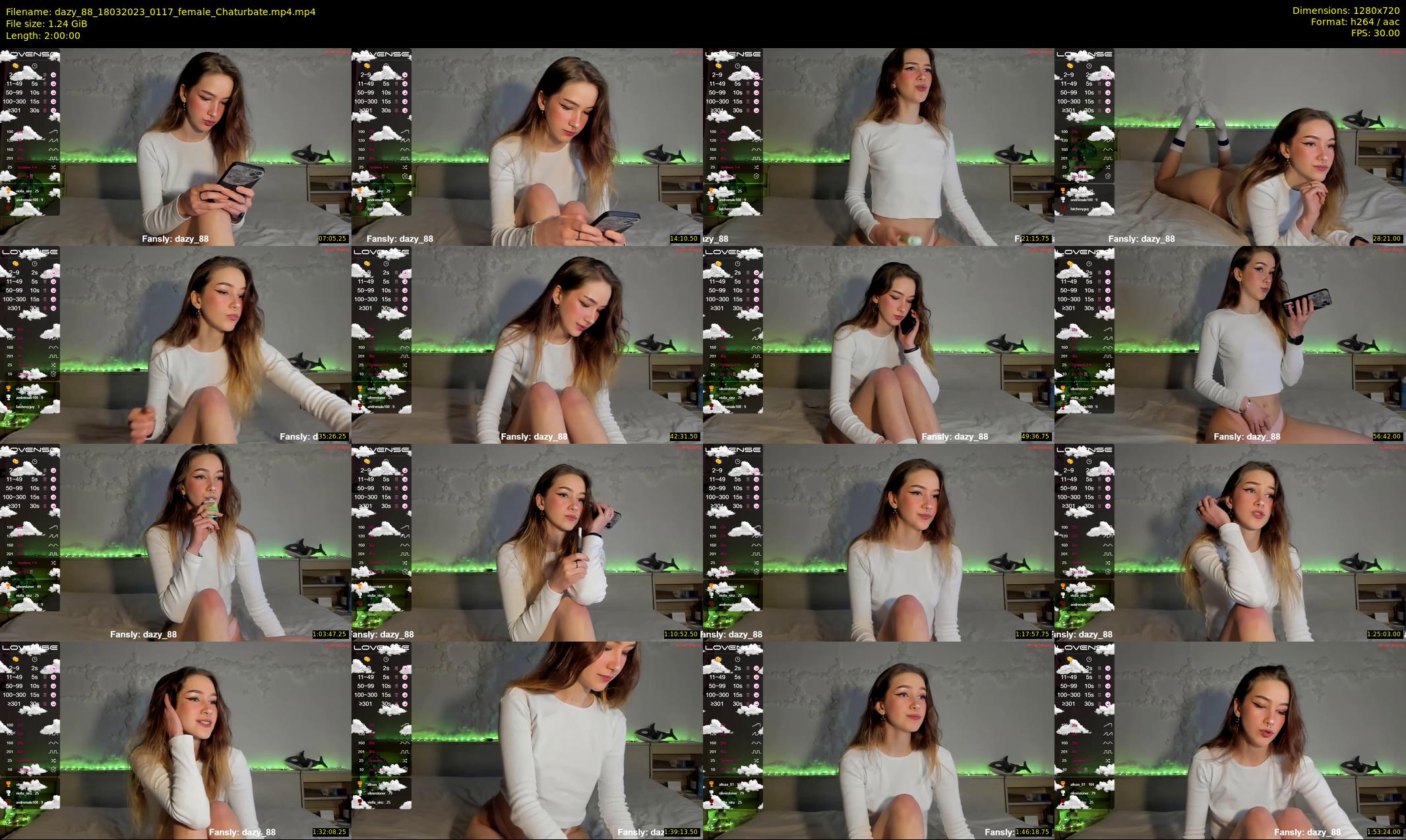 dazy_88 — 120 minute Chaturbate female cam show recording, 720p, Mar 18, 2023
