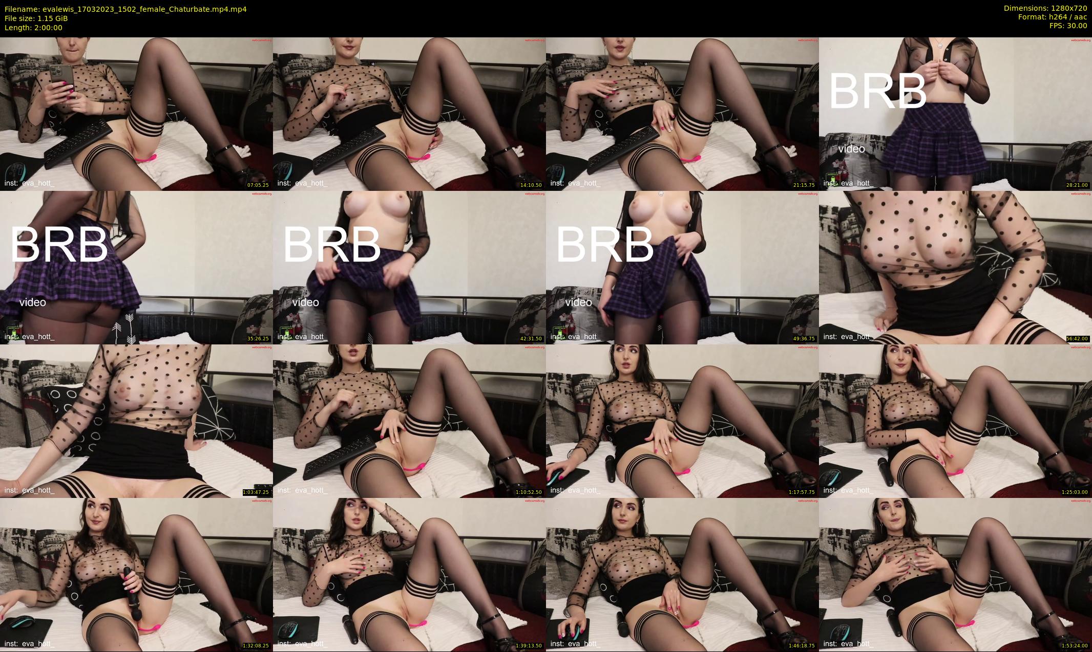 evalewis — 120 minute Chaturbate female cam show recording, 720p, Mar 17, 2023