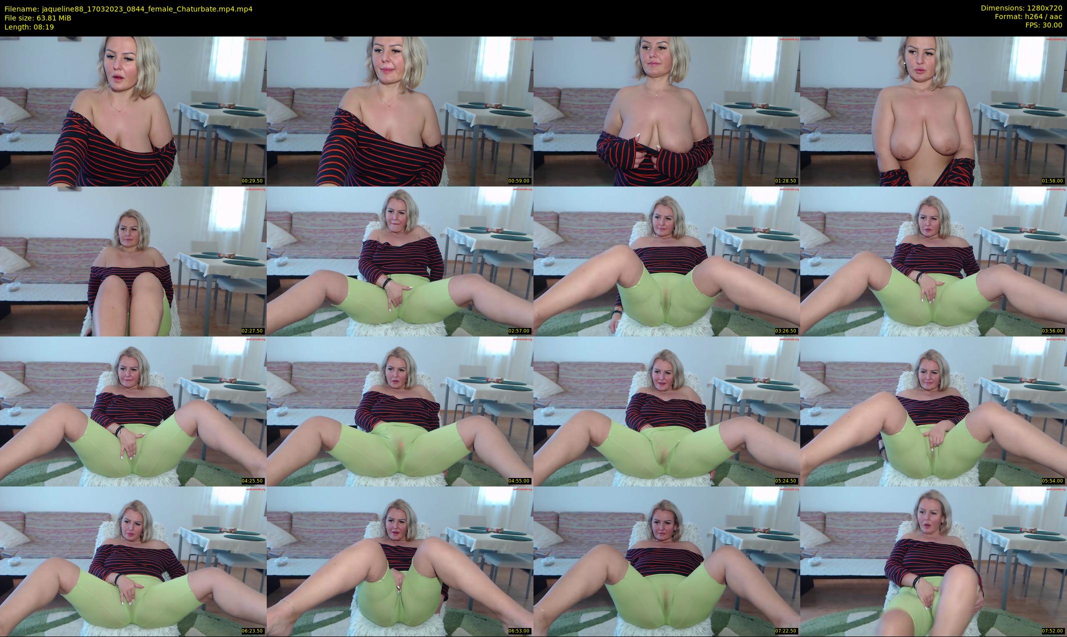jaqueline88 — 9 minute Chaturbate female cam show recording, 720p, Mar 17, 2023
